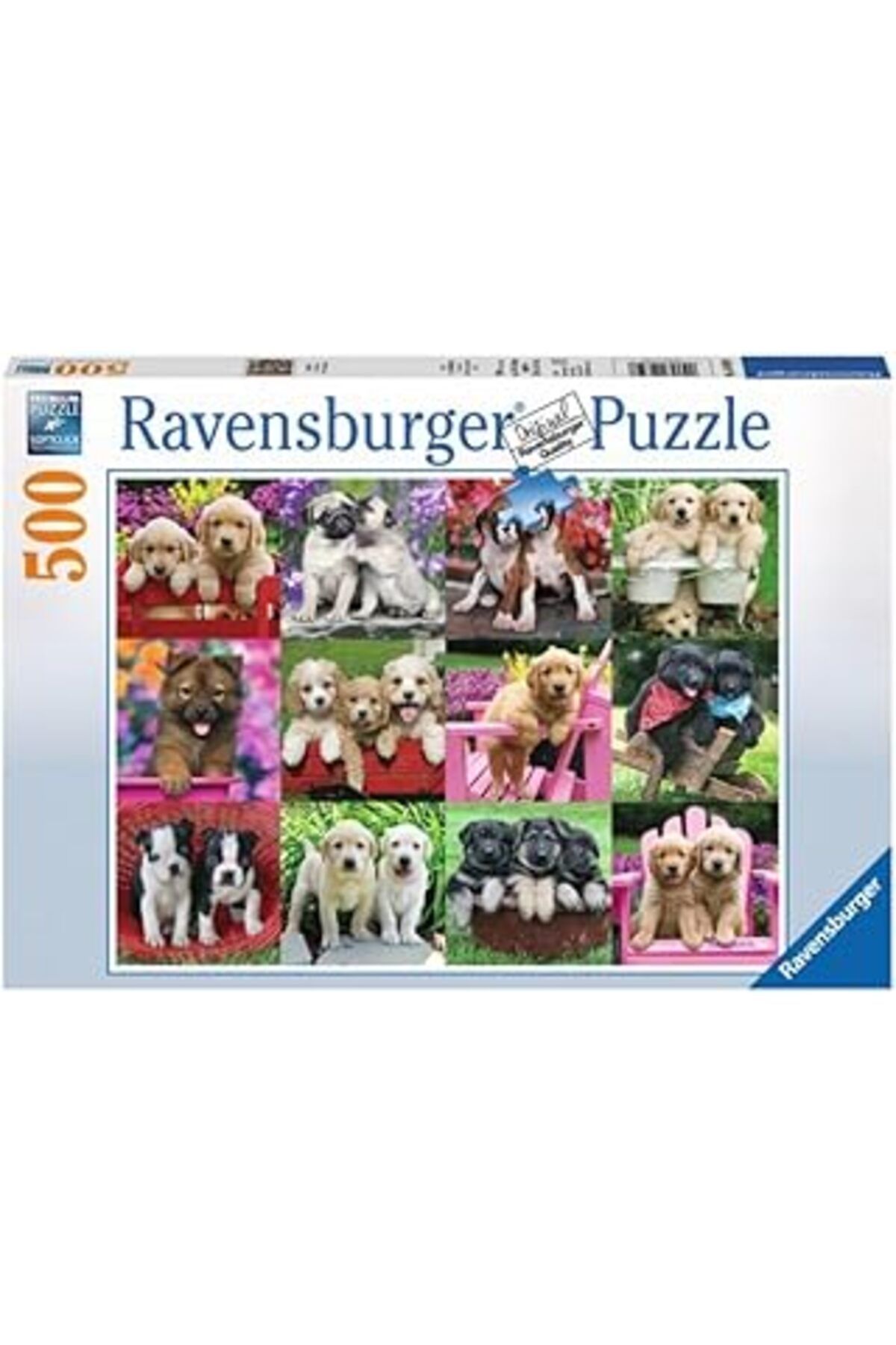 karadağsb Ravensburger 500P Puz Köpek Yavruları, Yapboz
