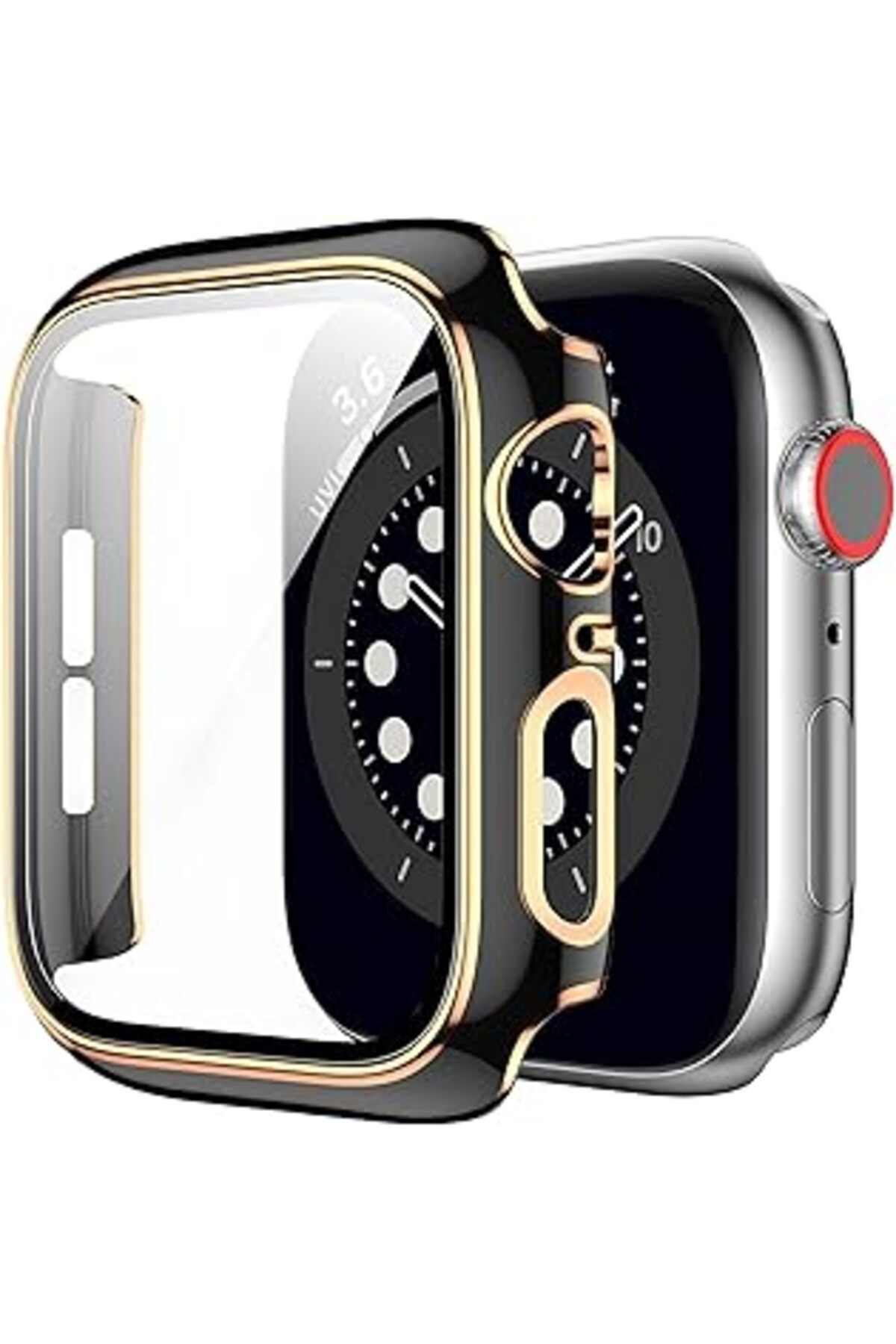 karadağsb Newpole Watch Se 6 5 4 44Mm Kasa Kılıf Rose Ekran Koruyucu Kırılmaz Cam Ve Tam Kaplayan Watch Kılı