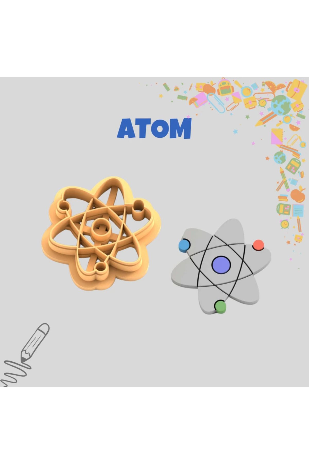 sermen kreatif Atom Kurabiye Damgası