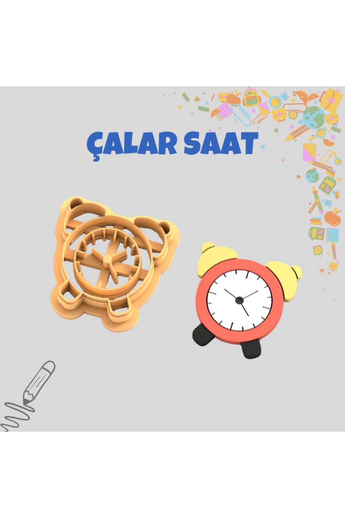 sermen kreatif Çalar Saat Kurabiye Damgası