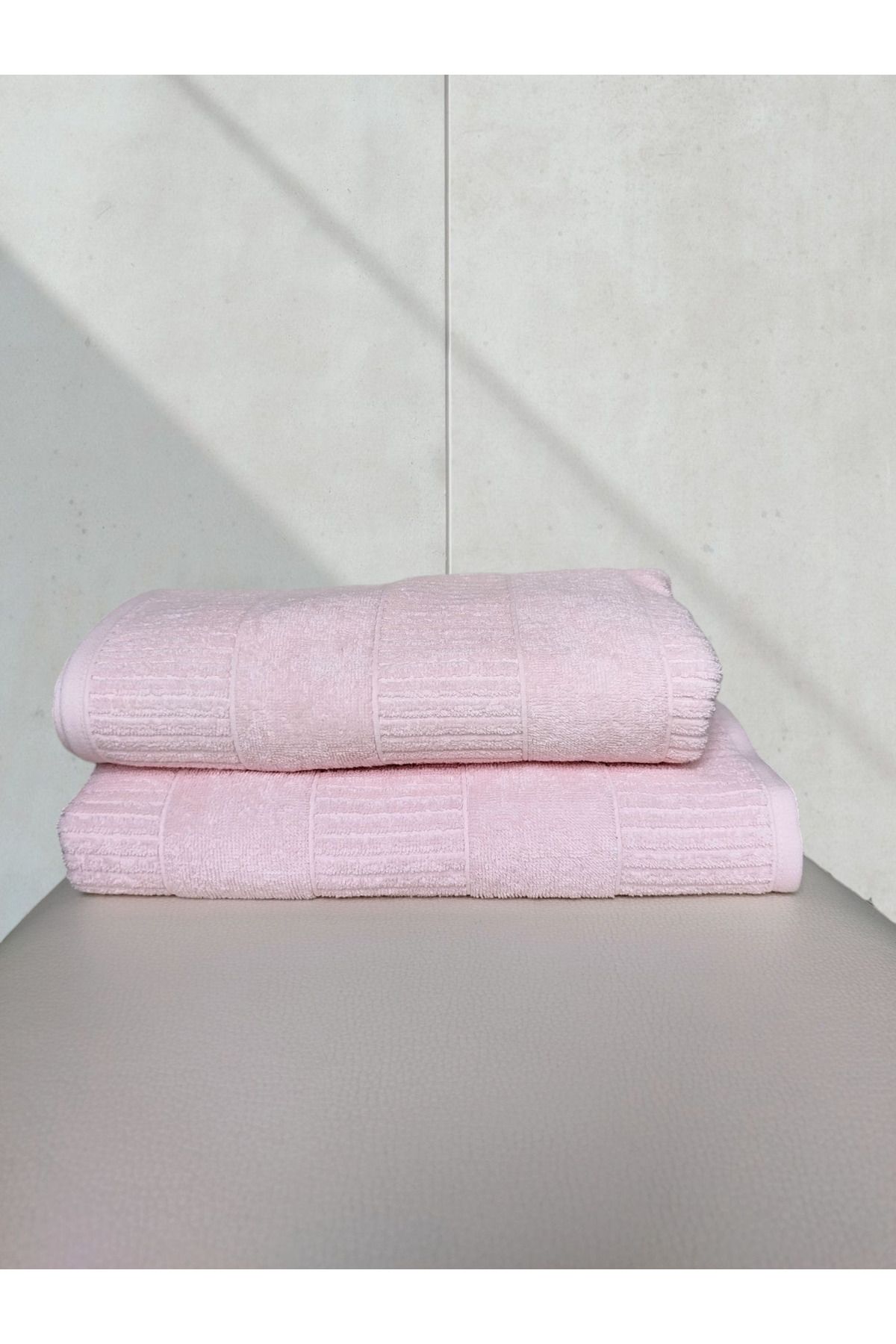 Nurpak Karya 1 Banyo Havlusu 90x150 cm ve 1 Yüz Havlusu 50x90 cm % 100 Pamuk