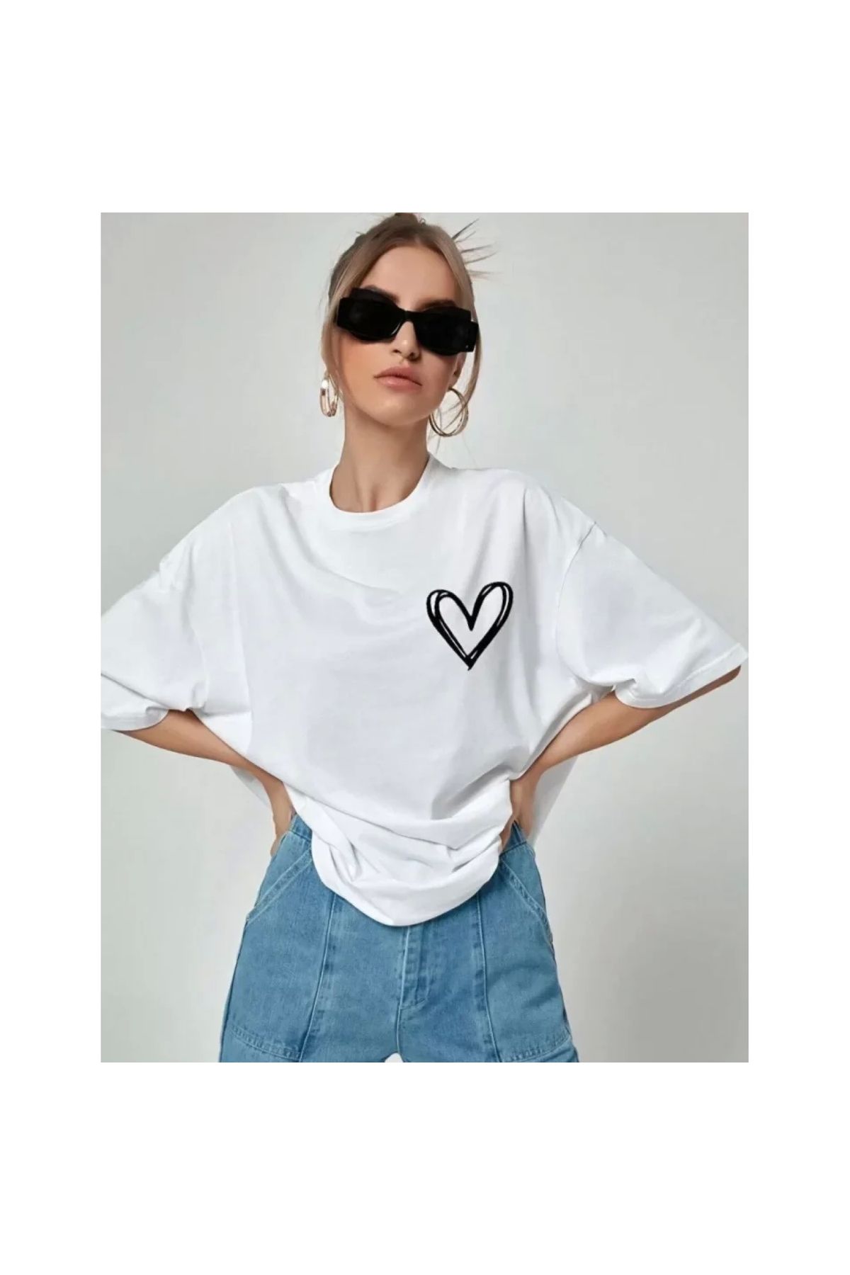 Marsilyan - Unisex Baskılı Oversize TShirt
