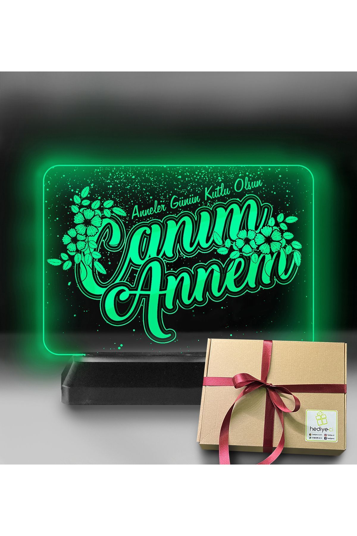 SerenityHaven Canım Annem Led Gece Lambası
