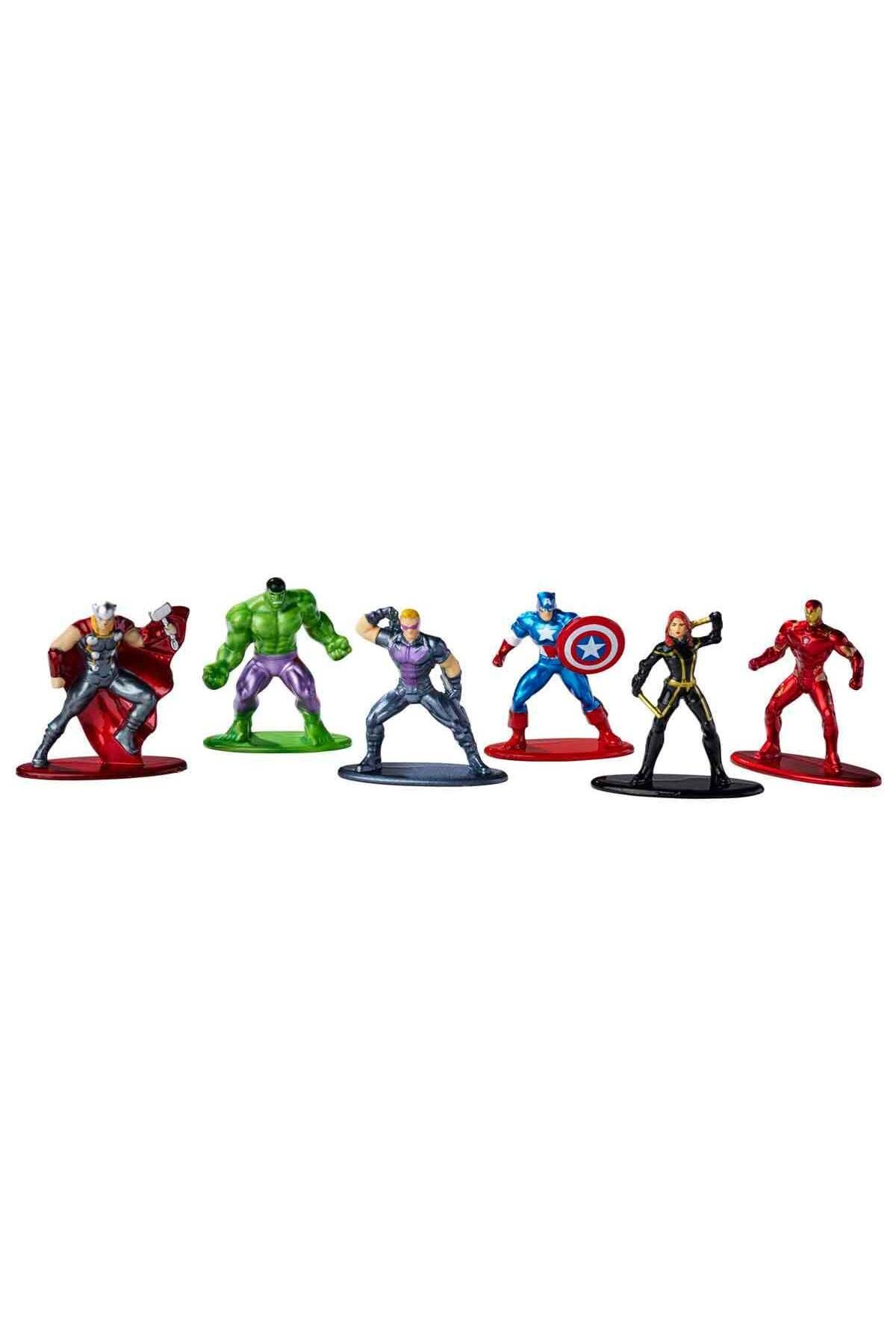 SECTOYS Marvel Avengers Diorama Die Cast 6’lı Figür Seti Ironman Hulk Thor Hawkeye Metal Figür Seti