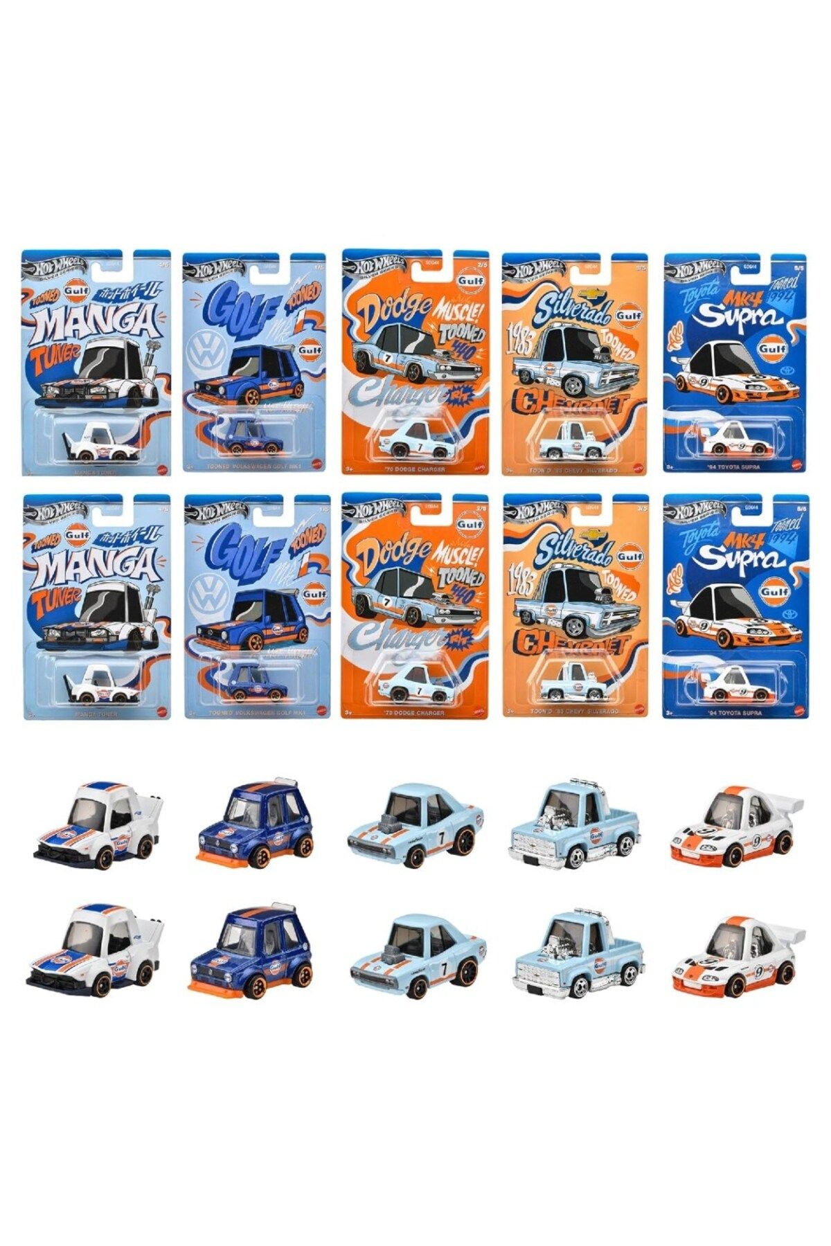 HOT WHEELS Temalı Arabalar Özel Seri GDG44-977L 10'lu Set Tooned