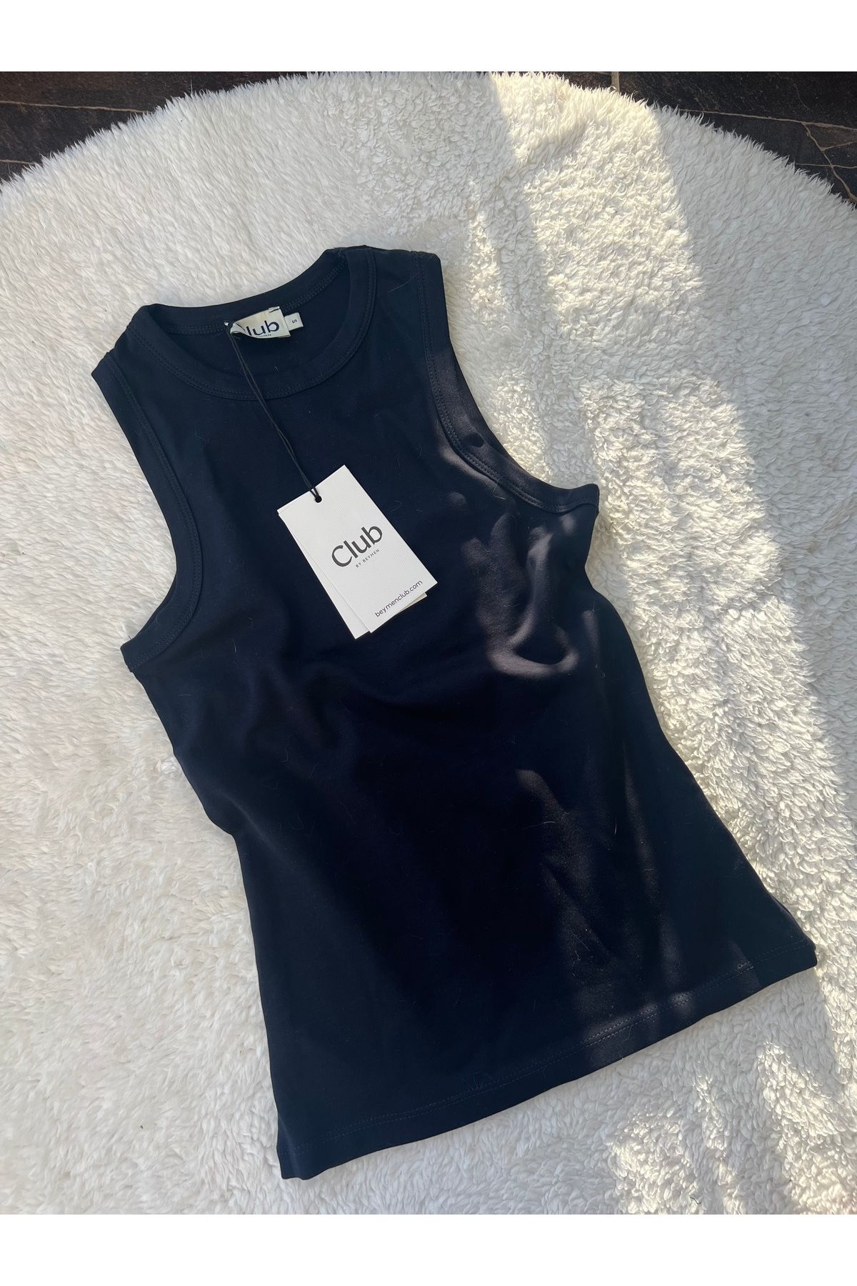 REFİŞ BUTİK VE AKSESUAR Halter yaka lacivert premium marka bluz