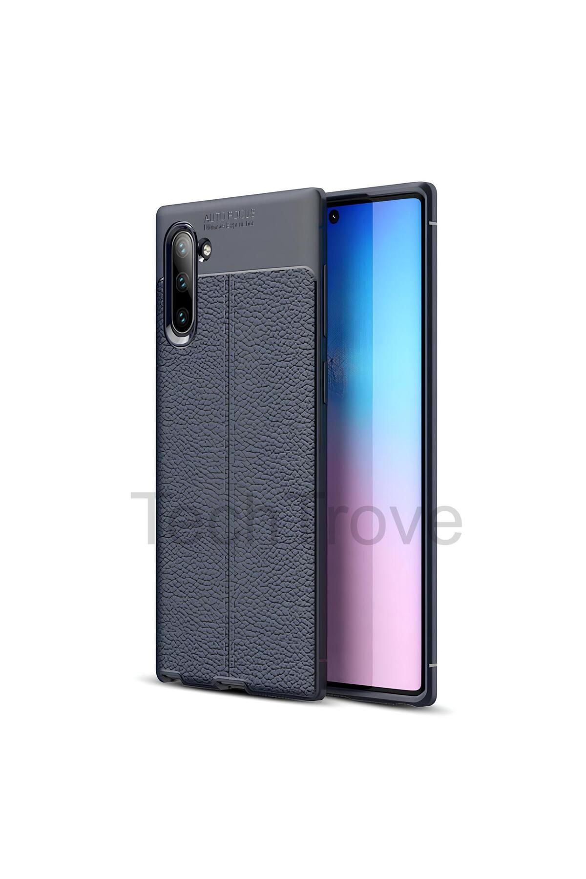 TechTrove Samsung Galaxy Note 10 Kılıf Deri Extra Korumalı Slikon Kapak