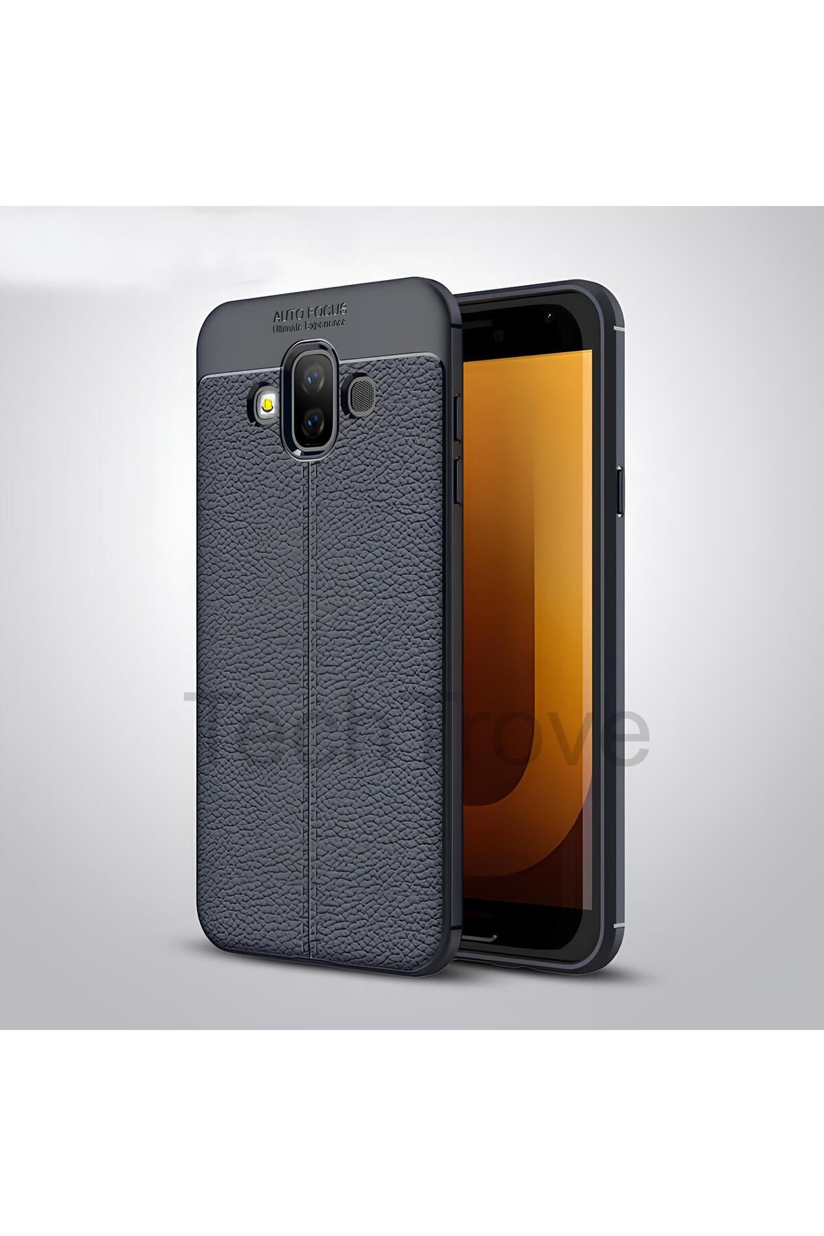 TechTrove Samsung Galaxy J7 Duo Kılıf Deri Extra Korumalı Slikon Kapak