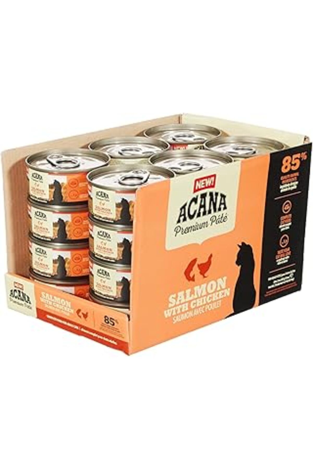 karadağsb Acana Premium Pate (Ezme) Konserve Yaş Kedi Maması, Somonlu Ve Tavuklu, 85 Gr 24'Lü(Geri Iadesi Yok