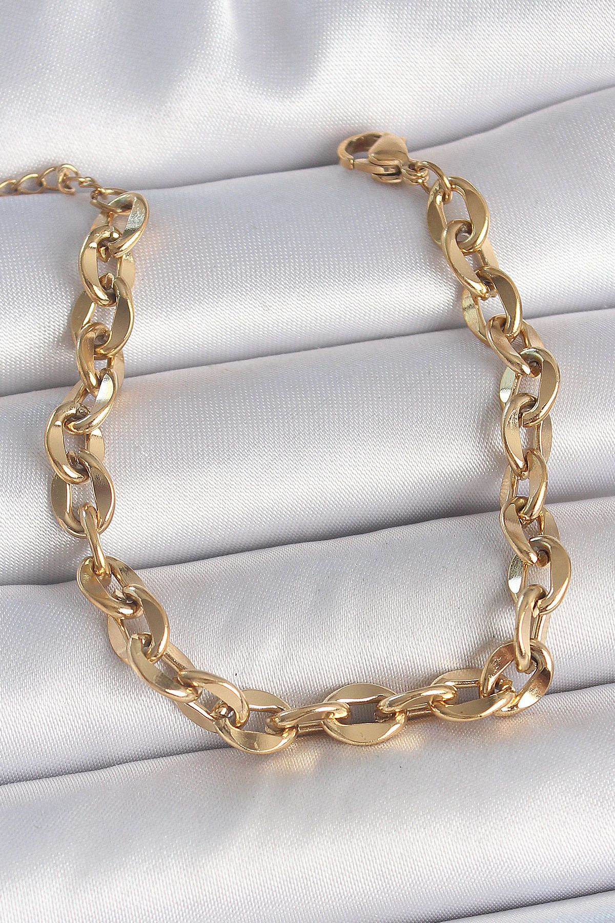 callerrons accessories Gold Renk Zincir Model Kadın Bileklik - EBJ250501W33554