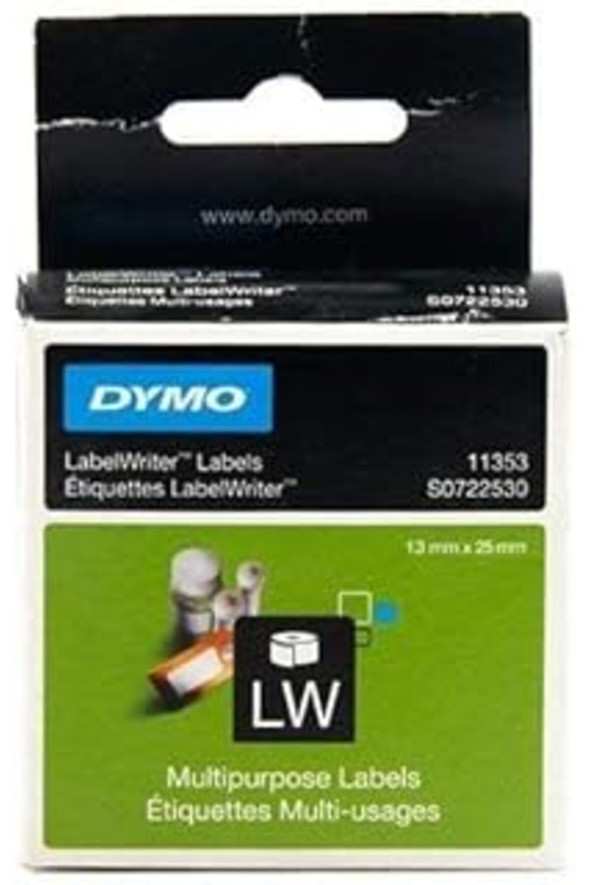 Hepta Collection Dymo S0722530, Lw Çok Amaçlı Etiket, (25X13 Mm) 1000 Etiket/Paket - (11353 )