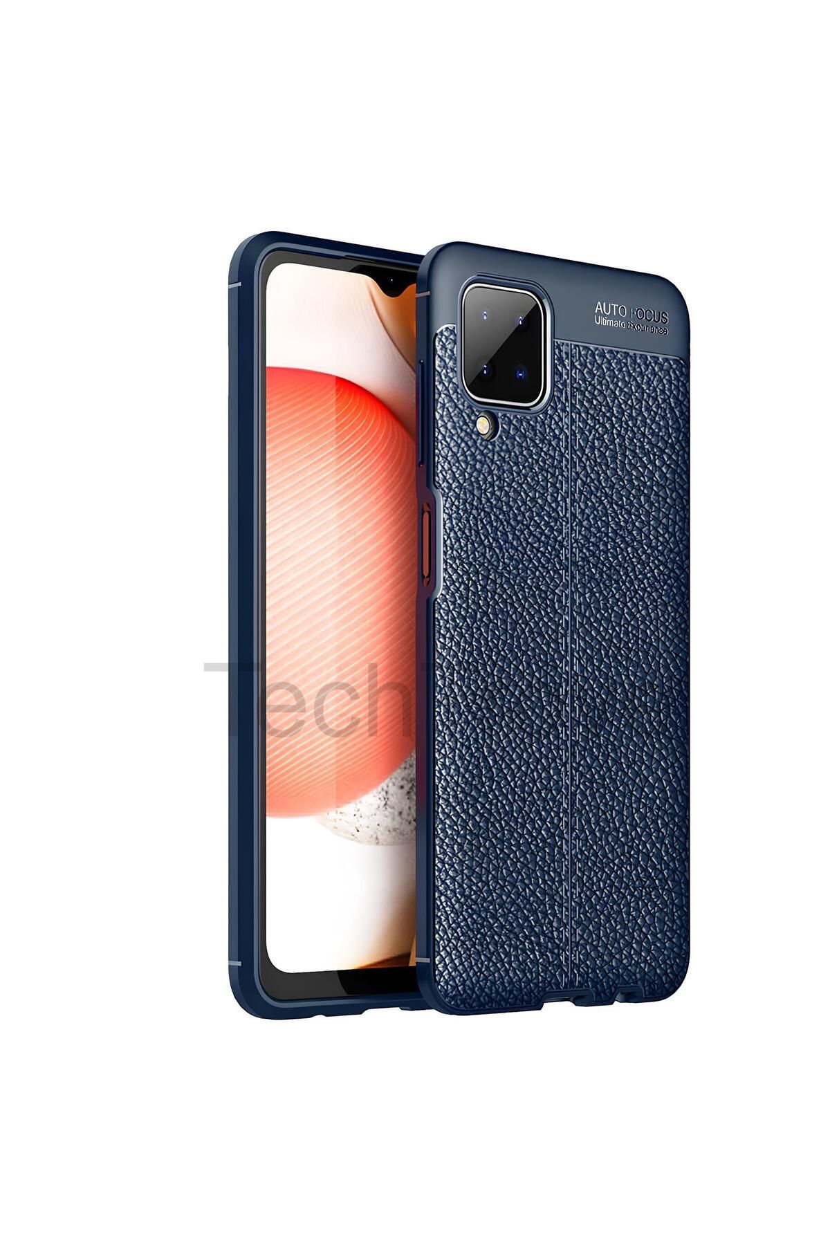 TechTrove Samsung Galaxy A12 Kılıf Deri Extra Korumalı Slikon Kapak
