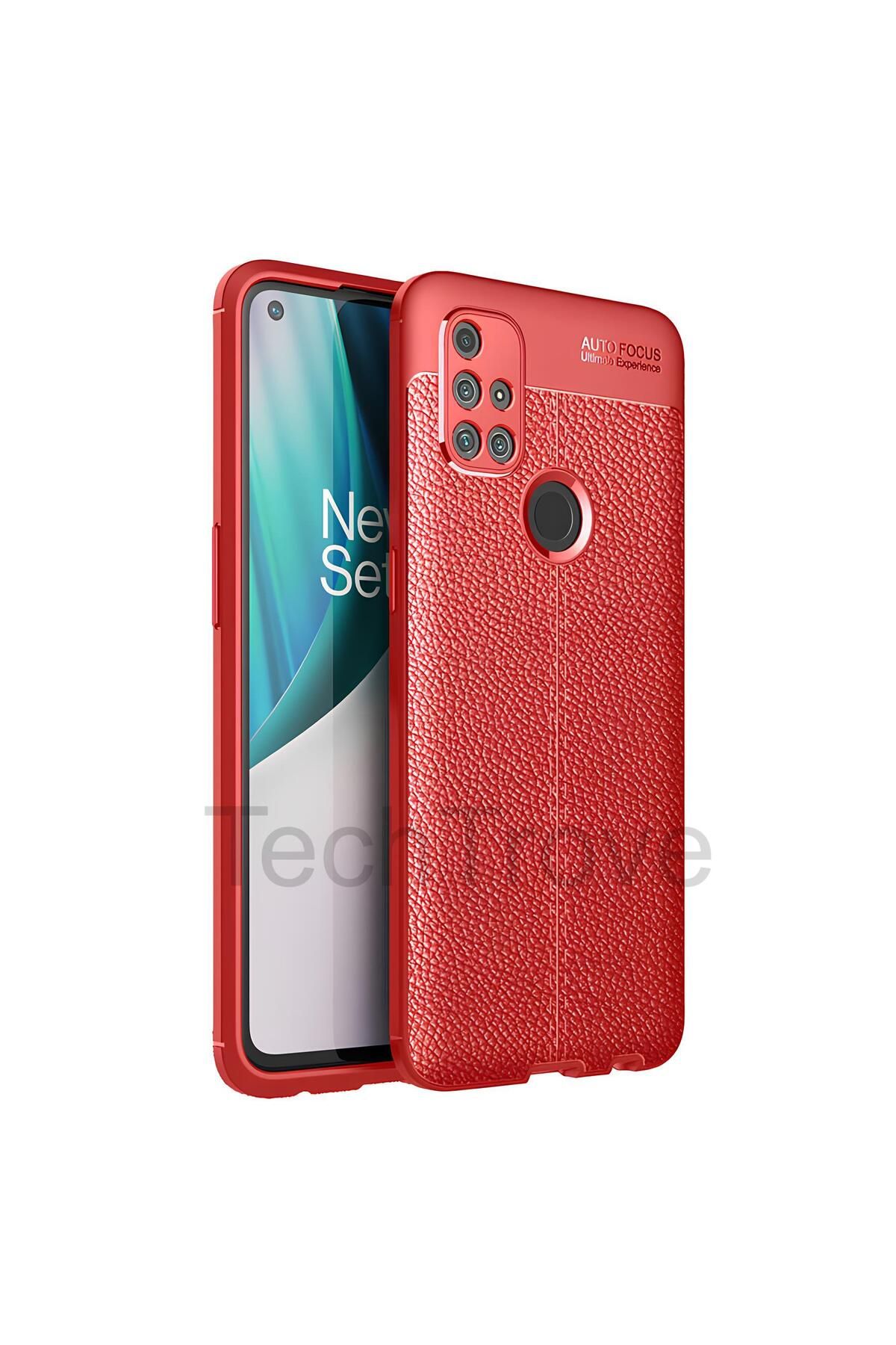 TechTrove One Plus Nord N10 5G Kılıf Deri Extra Korumalı Slikon Kapak