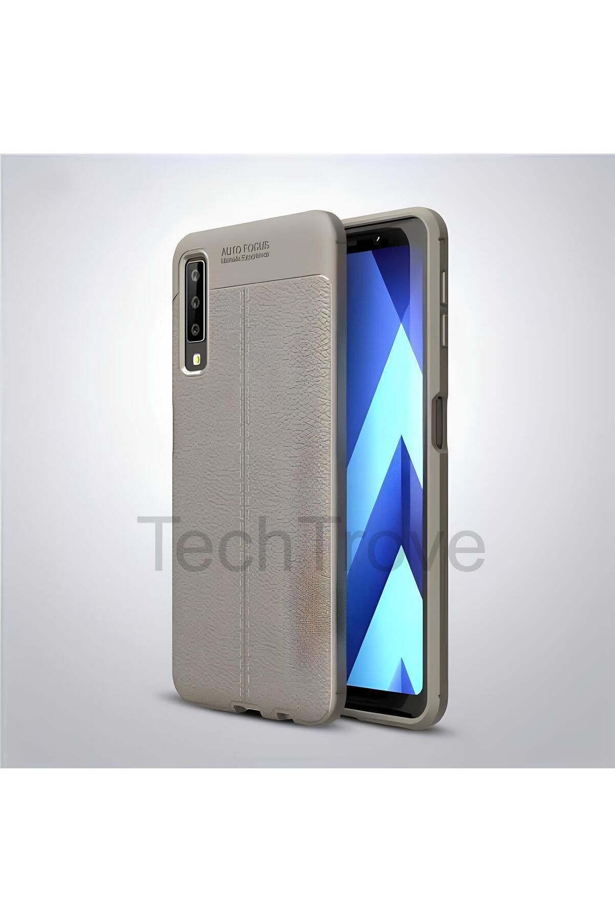 TechTrove Samsung Galaxy A7 2018 Kılıf Deri Extra Korumalı Slikon Kapak