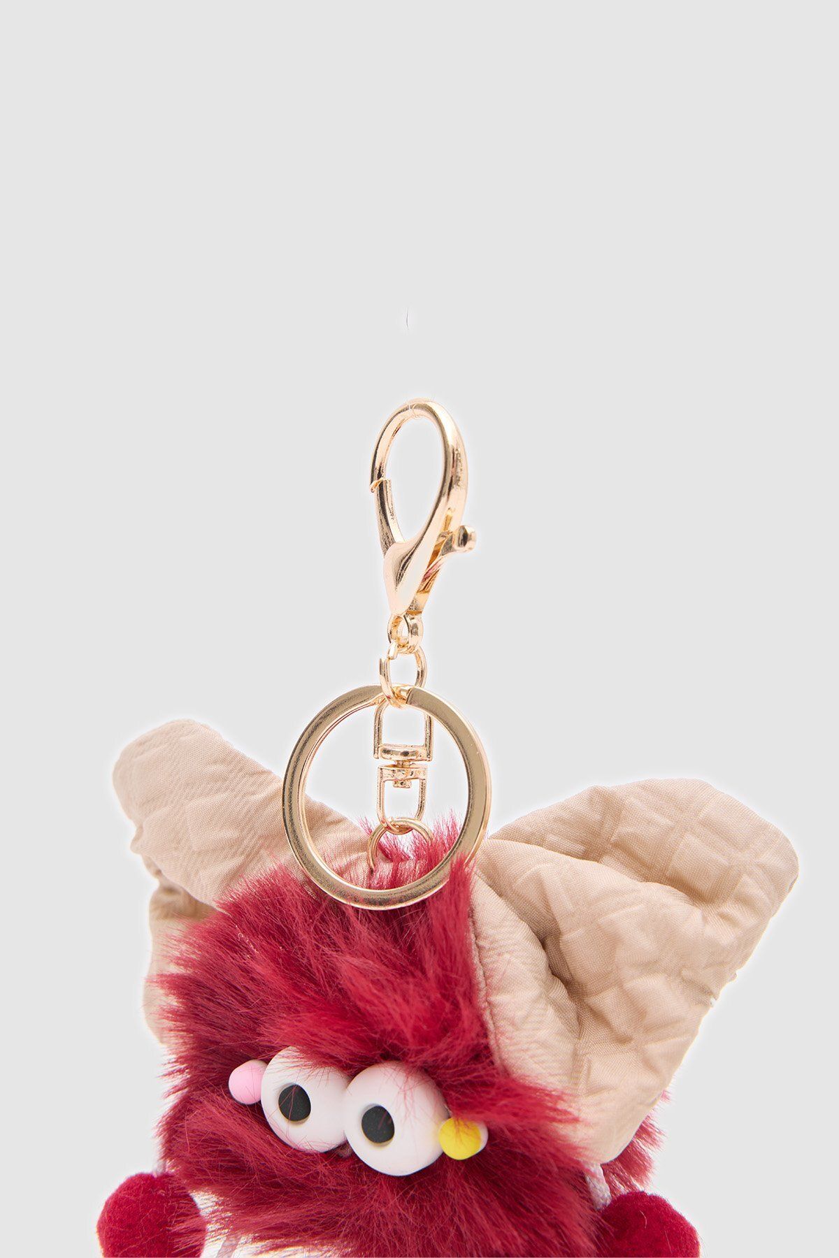 OLLBAG Kulaklı Kırmızı Renk Çanta Cüzdan Charm