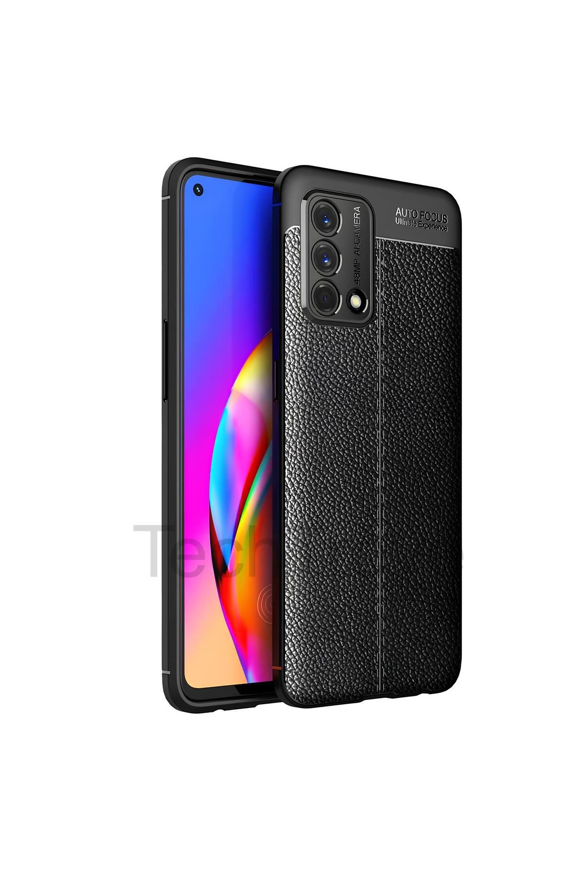 TechTrove Oppo A74 4G Kılıf Deri Extra Korumalı Slikon Kapak