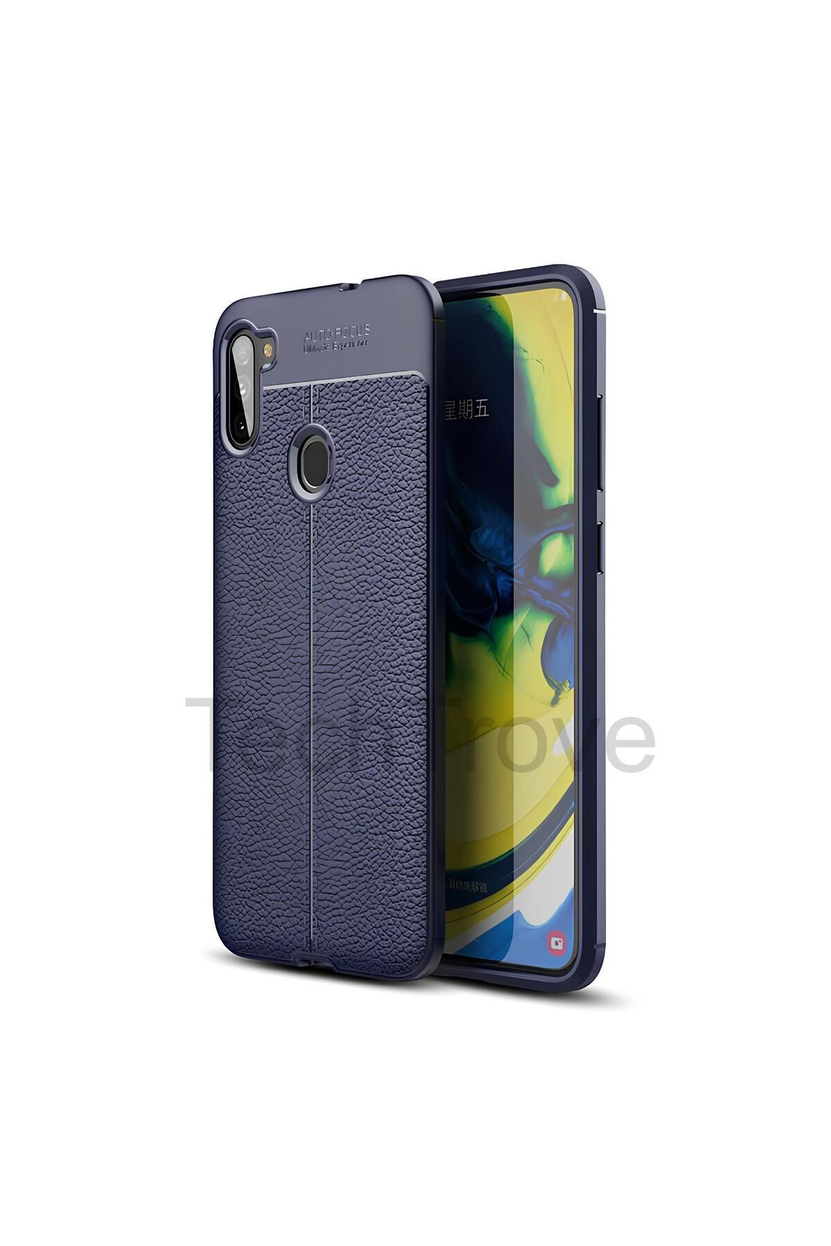 TechTrove Samsung Galaxy M11 Kılıf Deri Extra Korumalı Slikon Kapak