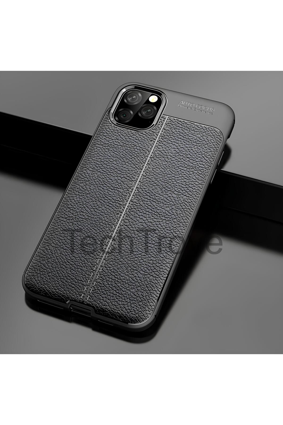 TechTrove Apple iPhone 11 Pro Kılıf Deri Extra Korumalı Slikon Kapak