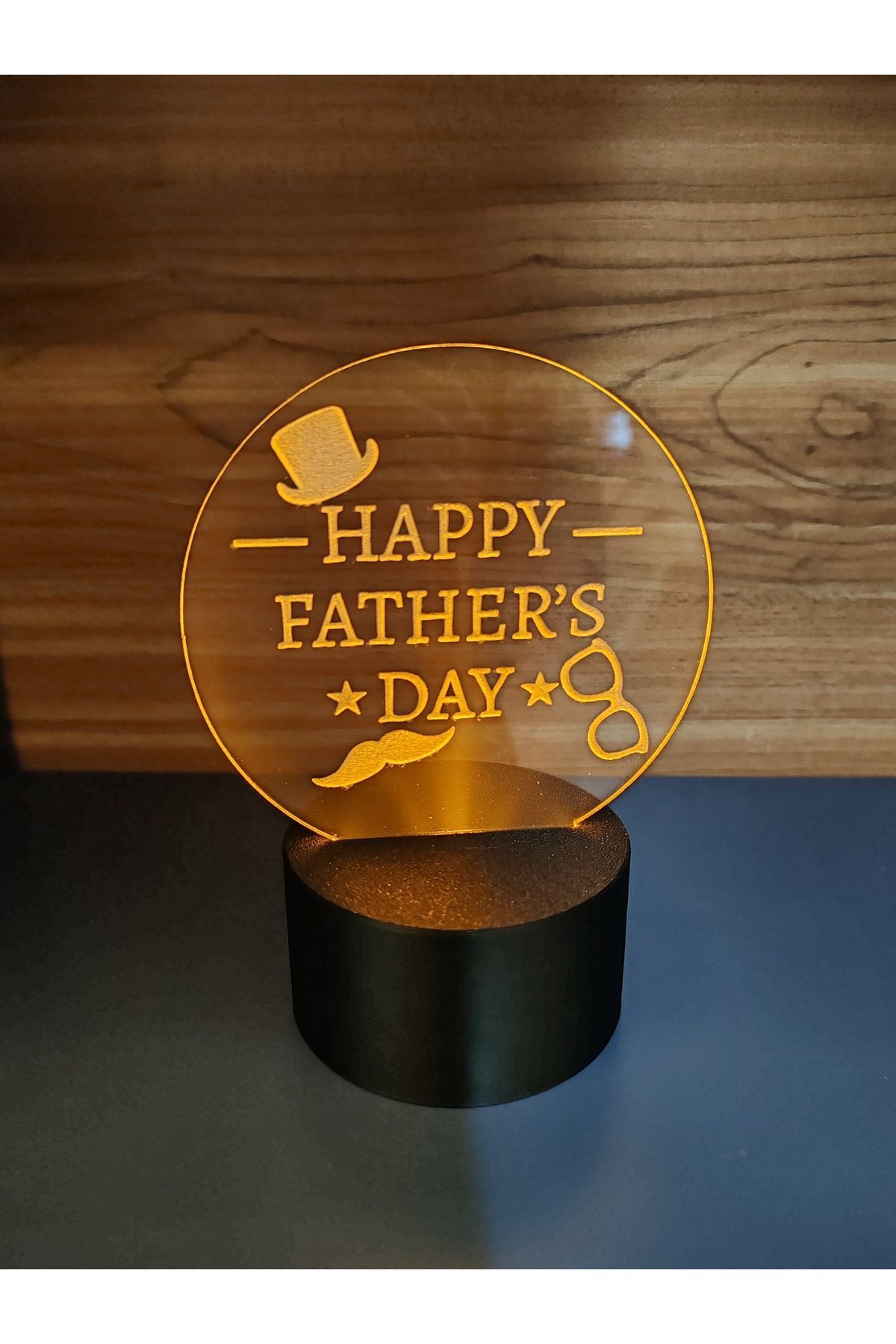 SerenityHaven BABALAR GÜNÜ HAPPY FATHERS DAY MASA LAMBASI ( PİLLİ )
