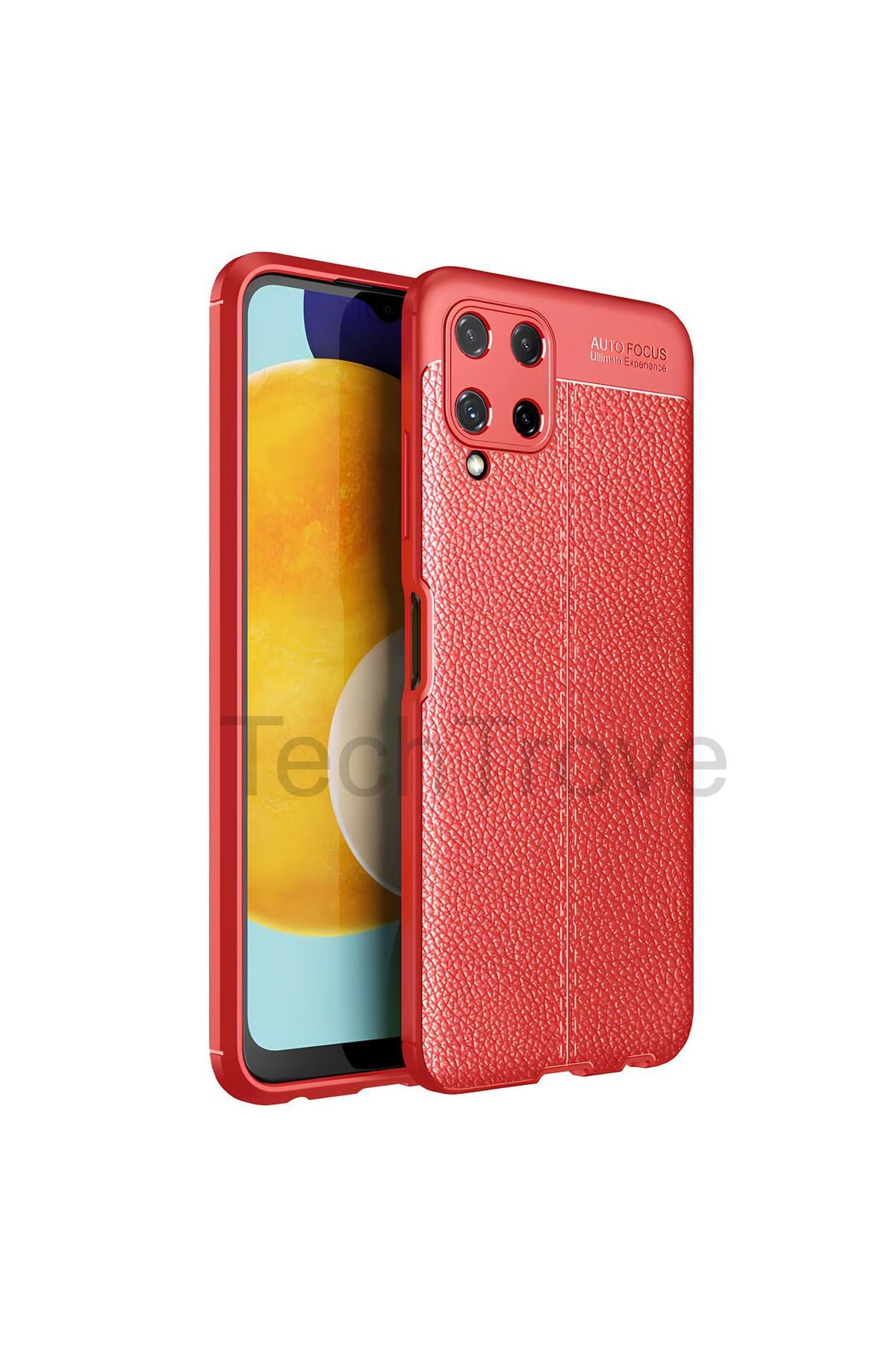 TechTrove Samsung Galaxy M32 Kılıf Deri Extra Korumalı Slikon Kapak