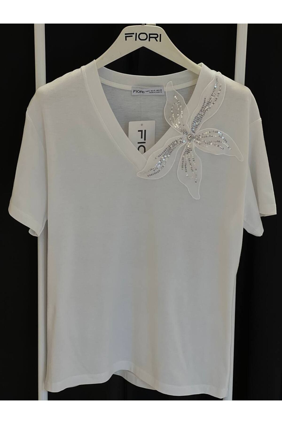 FioriModa V Yakalı Tshirt