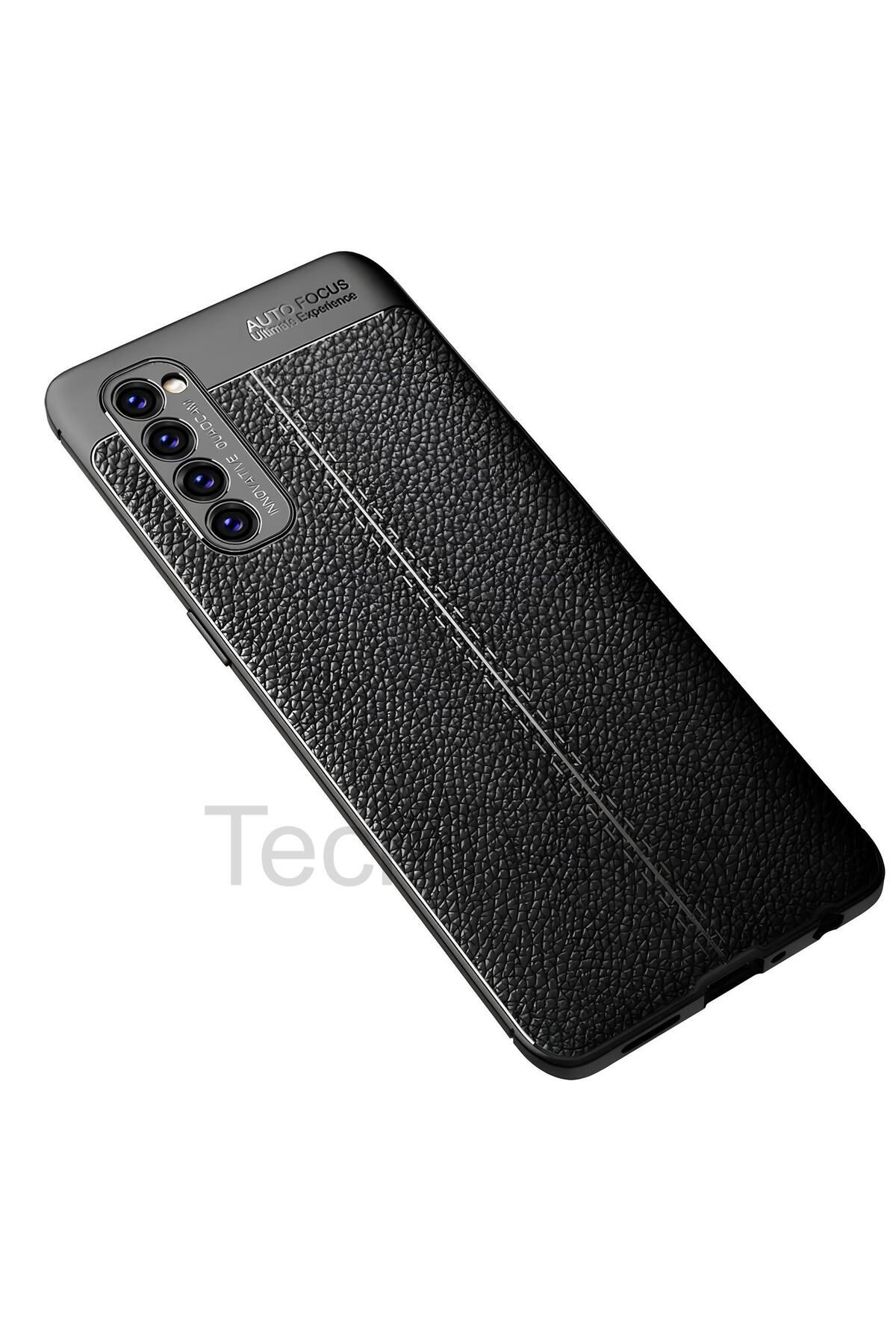 TechTrove Oppo Reno 4 Pro Kılıf Deri Extra Korumalı Slikon Kapak