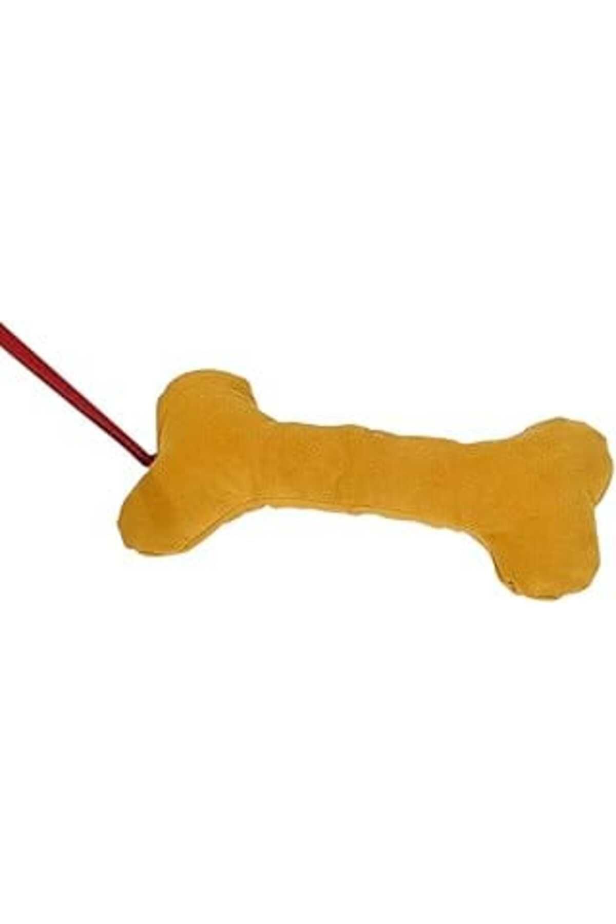 Mu Art X-Perk Köpek Kemik Oyuncak İpli Çekiştirmeli Kumaş Elyaf Dolgulu Boy 25 Cm En 6 Cm