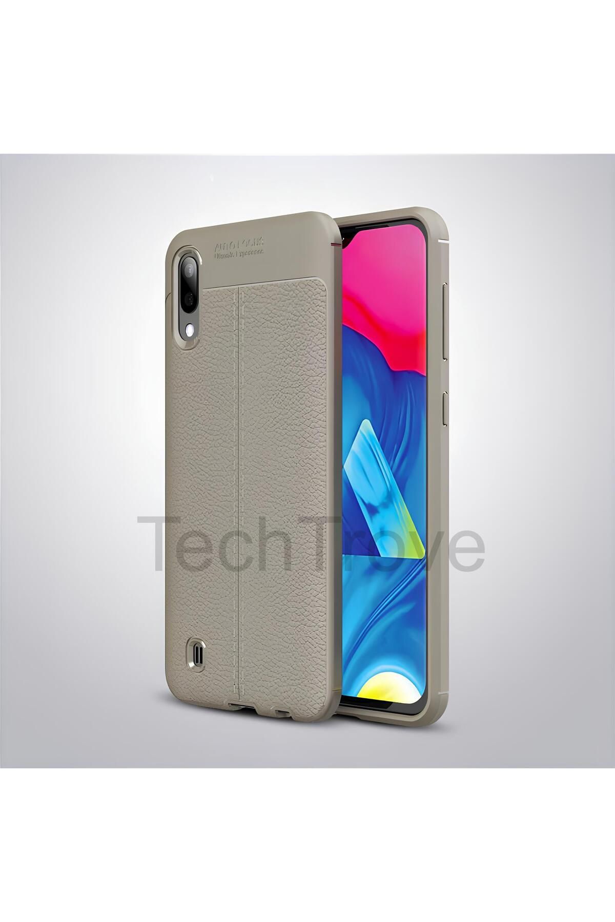 TechTrove Samsung Galaxy M10 Kılıf Deri Extra Korumalı Slikon Kapak