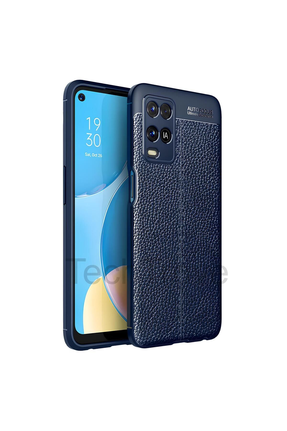 TechTrove Oppo A54 4G Kılıf Deri Extra Korumalı Slikon Kapak