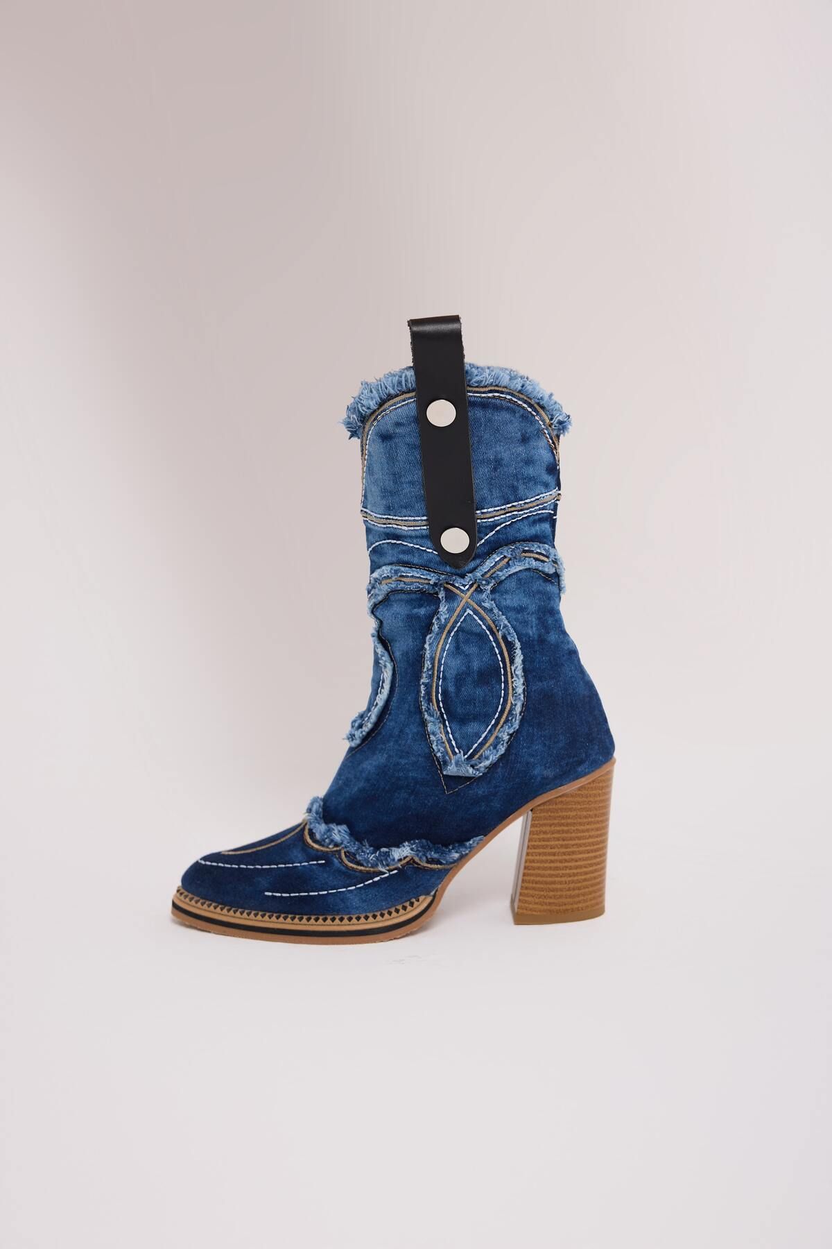 StarBlueMooN KADIN KOVBOY ÇİZME YAZLIK 7104Y