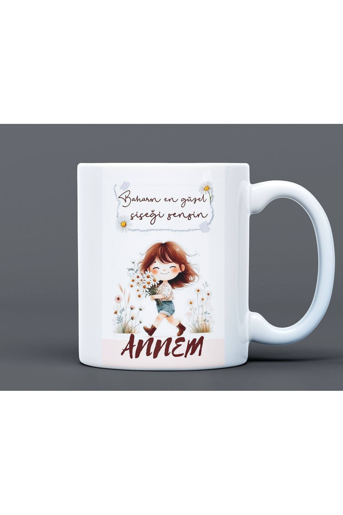 AA Shop Anneler Günü Hediye Büyük Boy Porselen Kupa Bardak