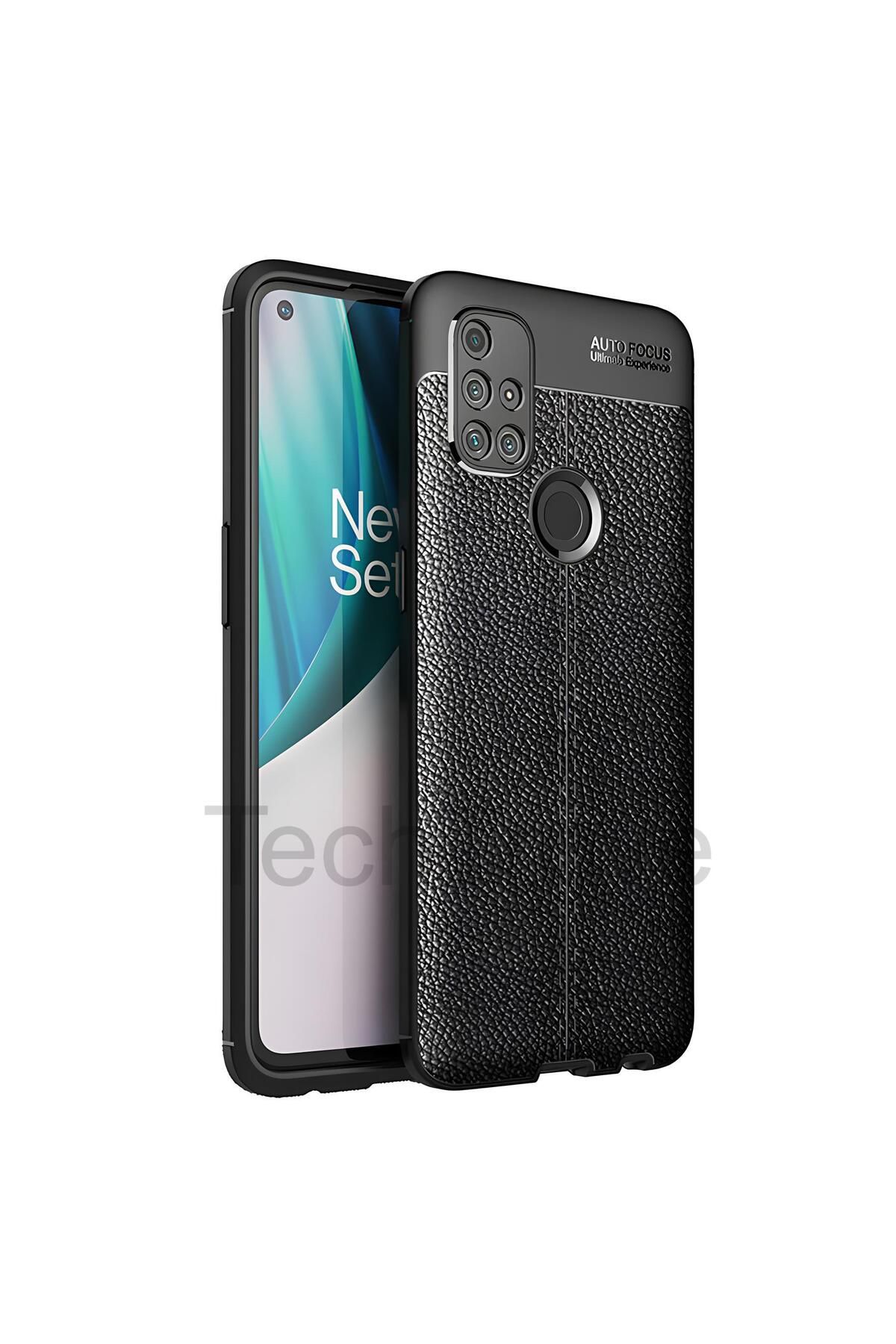 TechTrove One Plus Nord N10 5G Kılıf Deri Extra Korumalı Slikon Kapak
