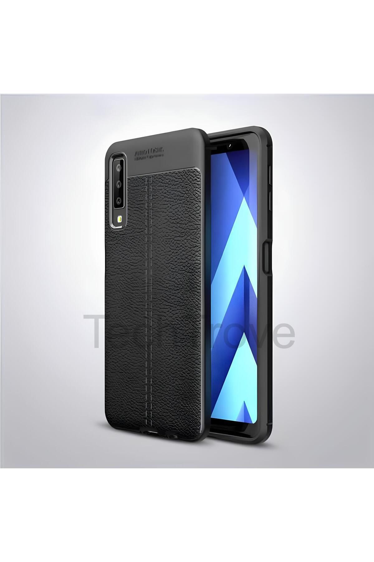 TechTrove Samsung Galaxy A7 2018 Kılıf Deri Extra Korumalı Slikon Kapak