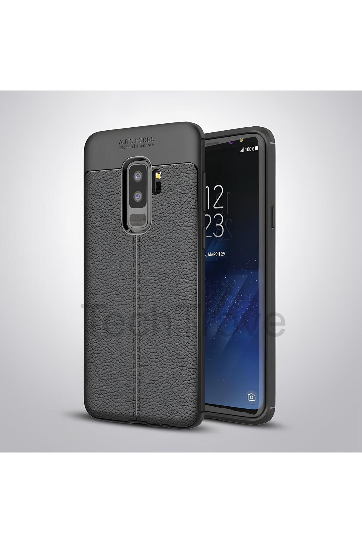 TechTrove Samsung Galaxy S9 Plus Kılıf Deri Extra Korumalı Slikon Kapak
