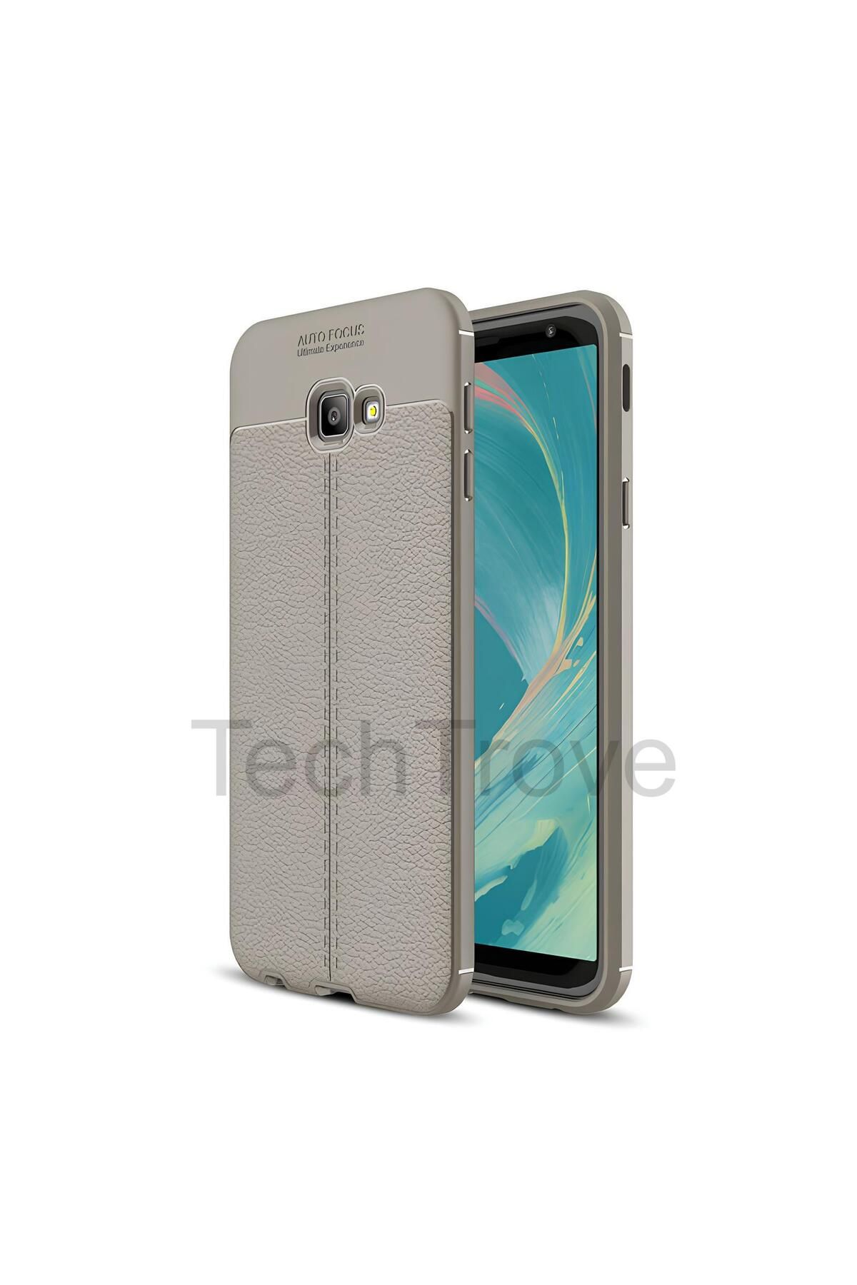 TechTrove Samsung Galaxy J4 Plus Kılıf Deri Extra Korumalı Slikon Kapak