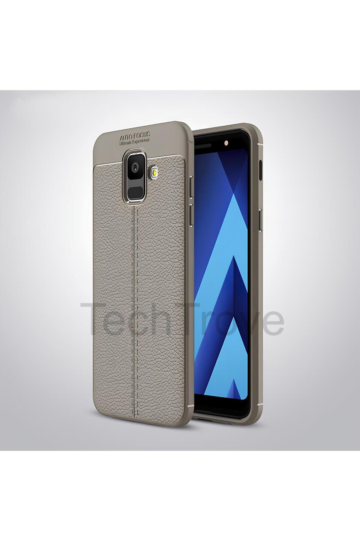 TechTrove Samsung Galaxy A6 2018 Kılıf Deri Extra Korumalı Slikon Kapak