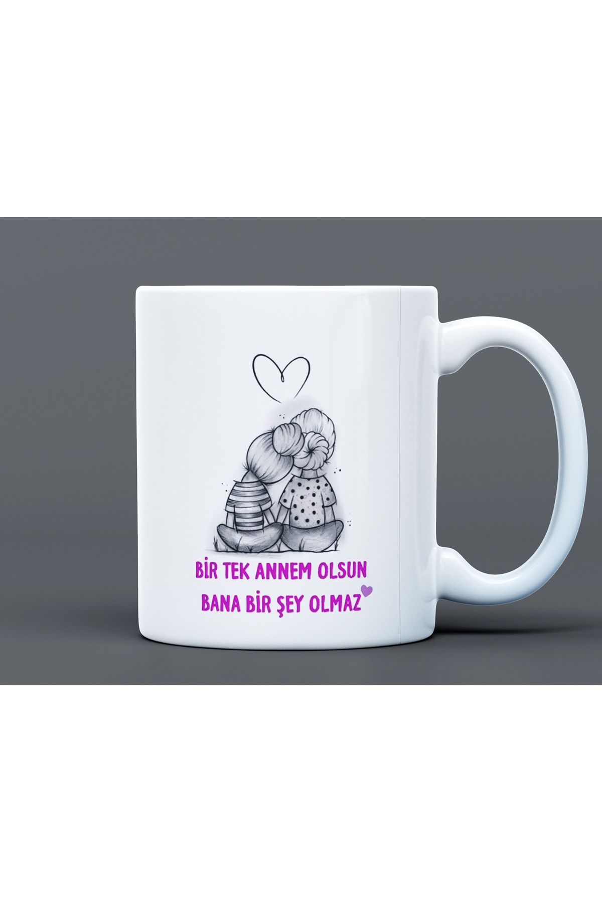 AA Shop Anneler Günü Hediye Büyük Boy Porselen Kupa Bardak