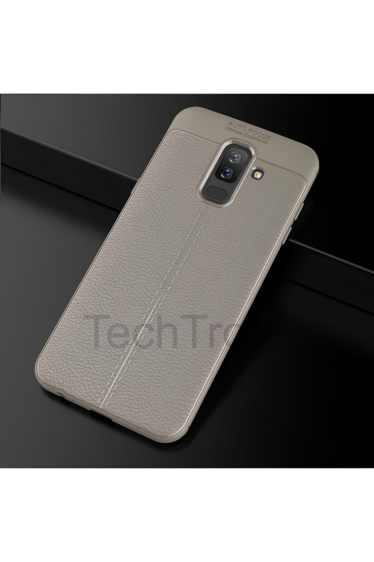 TechTrove Samsung Galaxy J4 Kılıf Deri Extra Korumalı Slikon Kapak