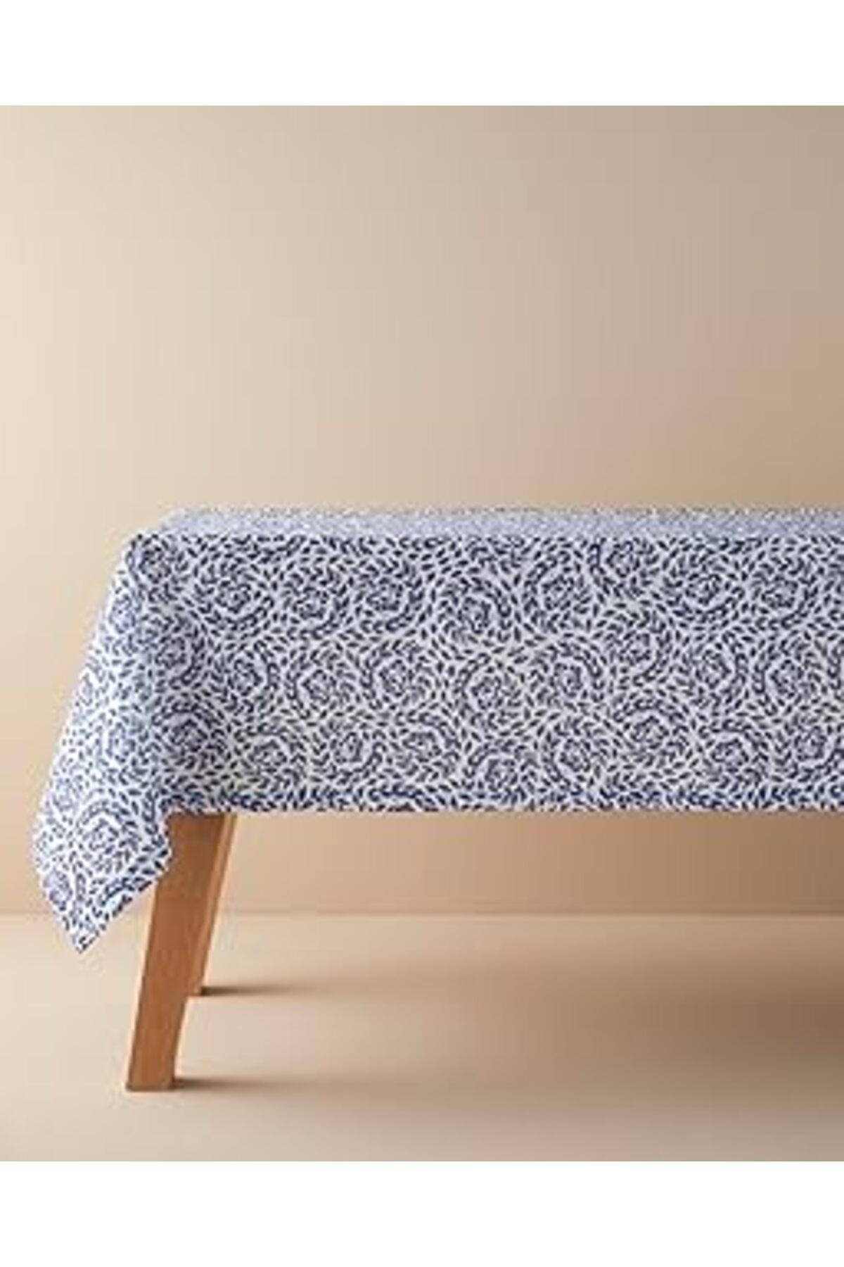 karadağsb English Home Carnival Floral Polyester Masa Örtüsü Mavi