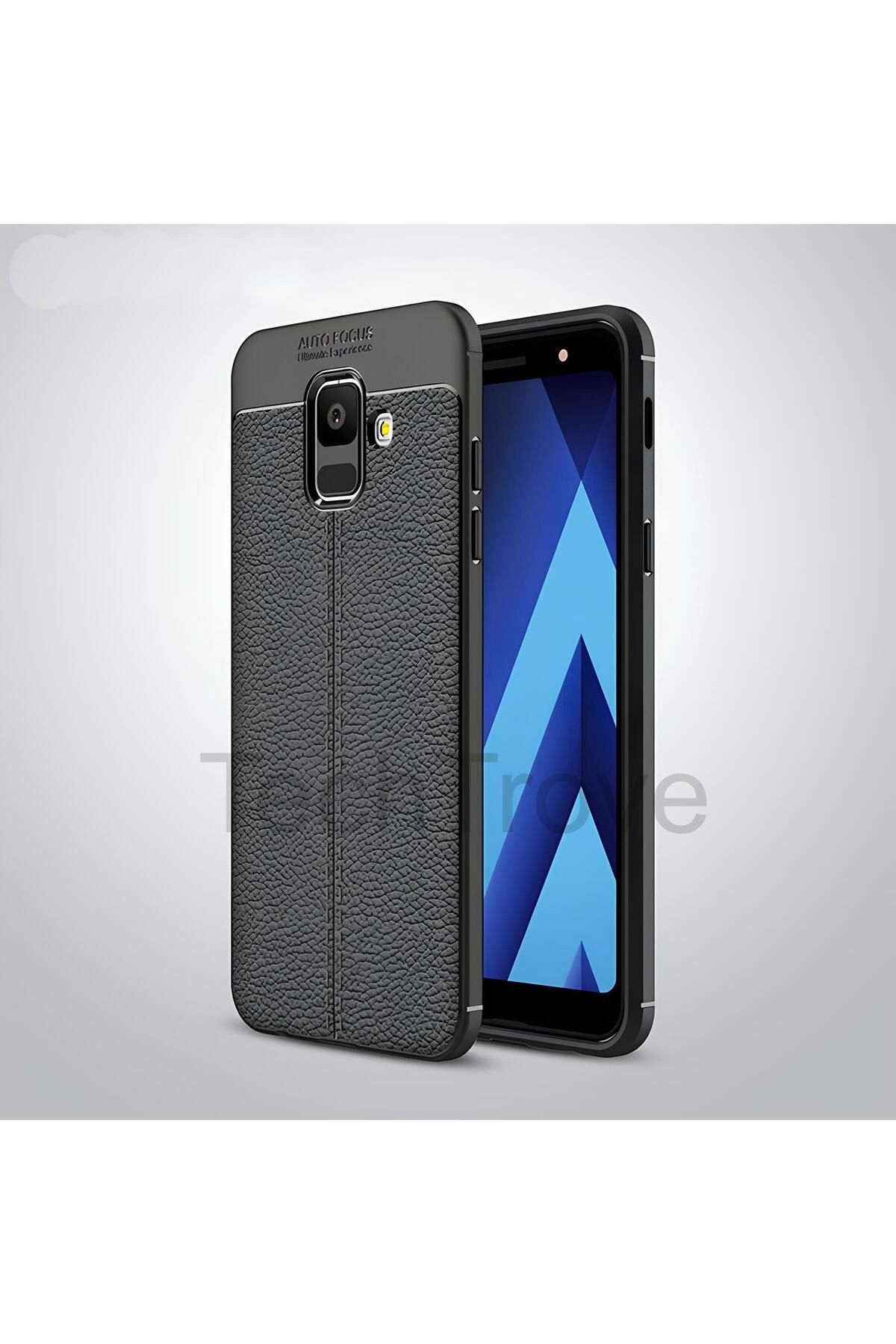 TechTrove Samsung Galaxy A6 2018 Kılıf Deri Extra Korumalı Slikon Kapak