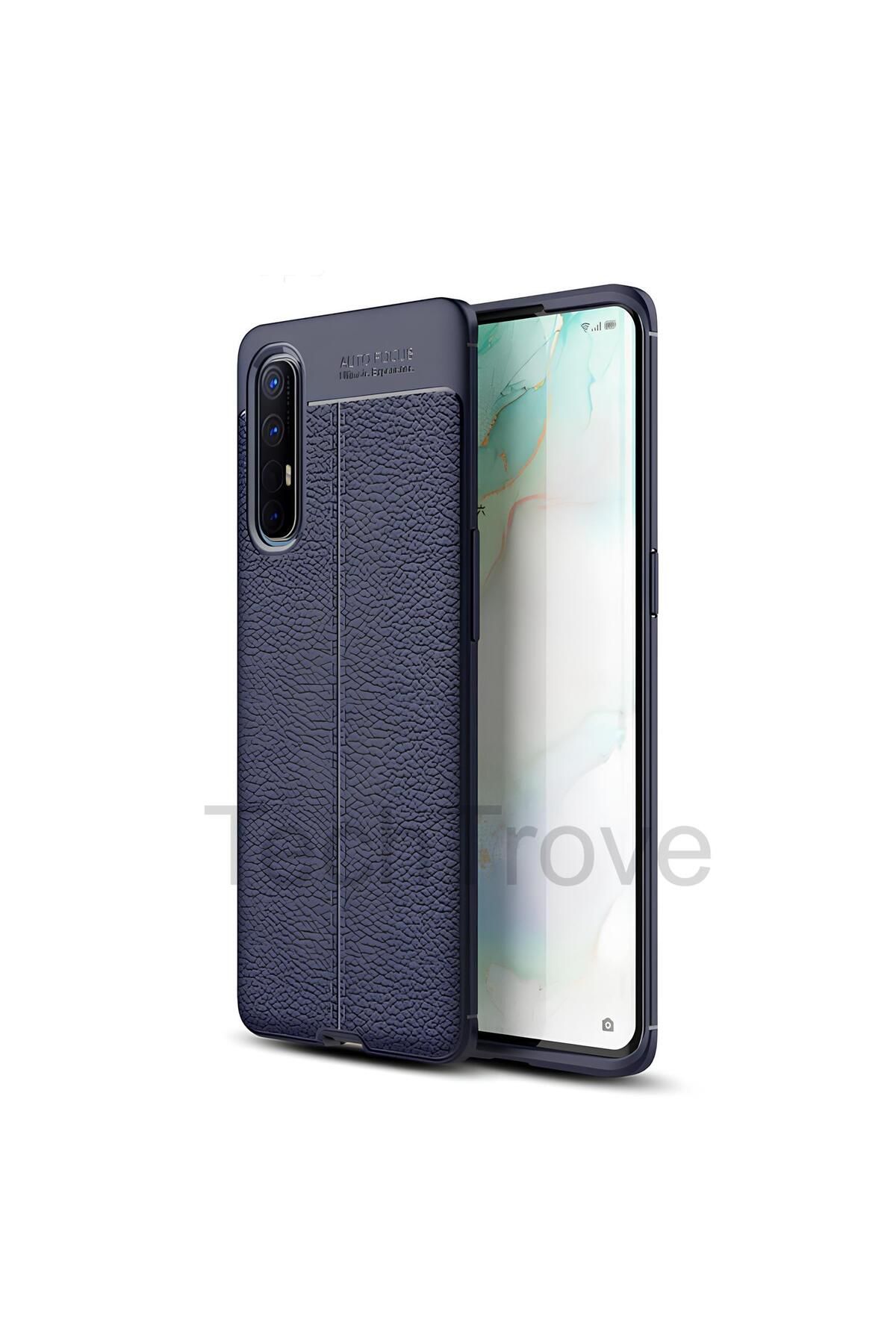 TechTrove Oppo Reno 3 Pro 5G Kılıf Deri Extra Korumalı Slikon Kapak
