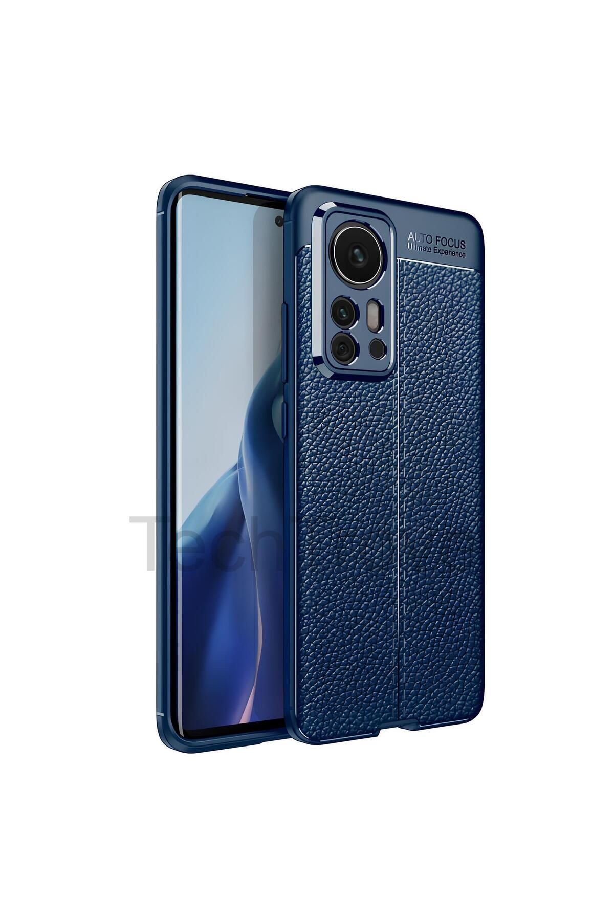TechTrove Xiaomi Mi 12 Pro Kılıf Deri Extra Korumalı Slikon Kapak