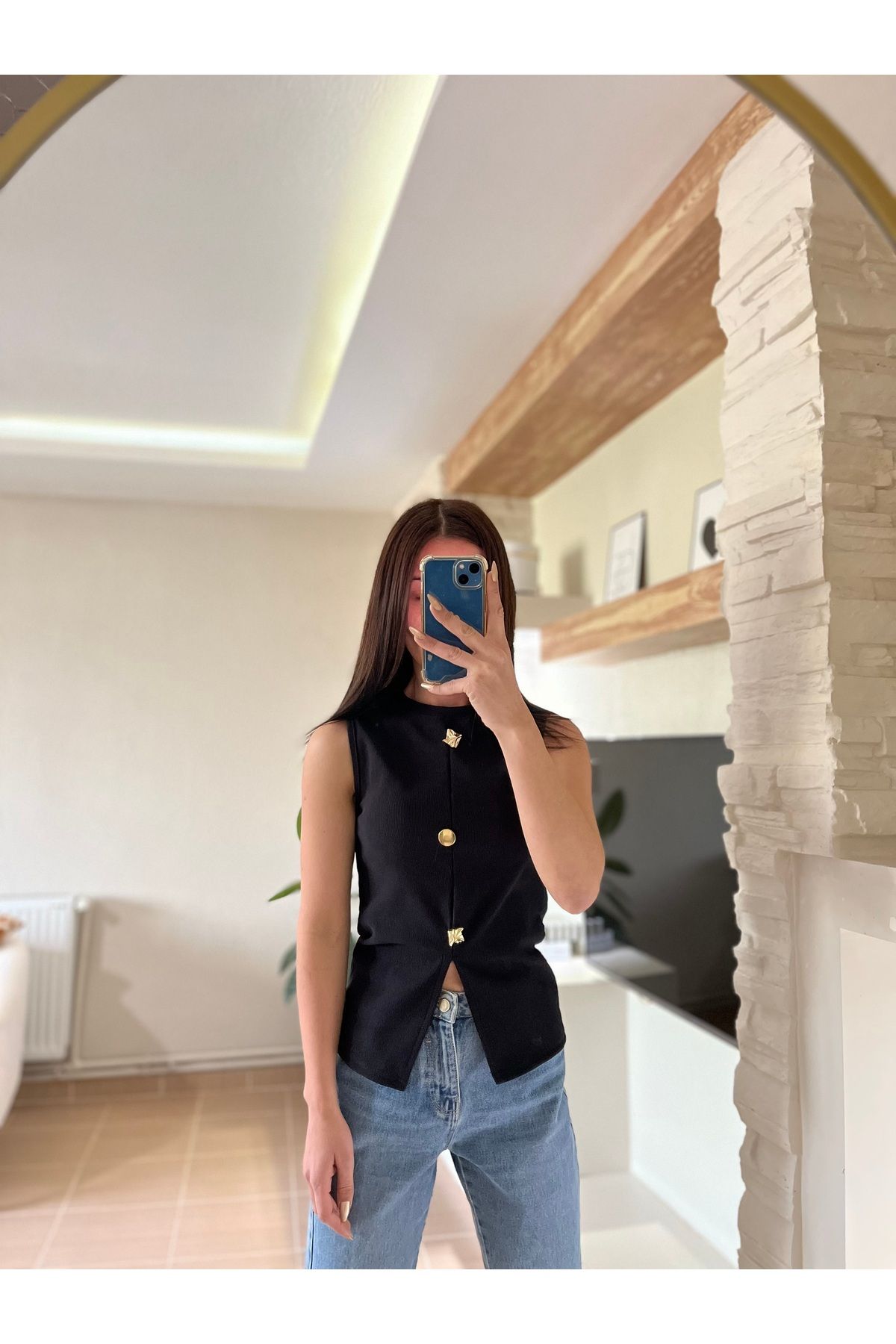 MODA Düğmeli bluz