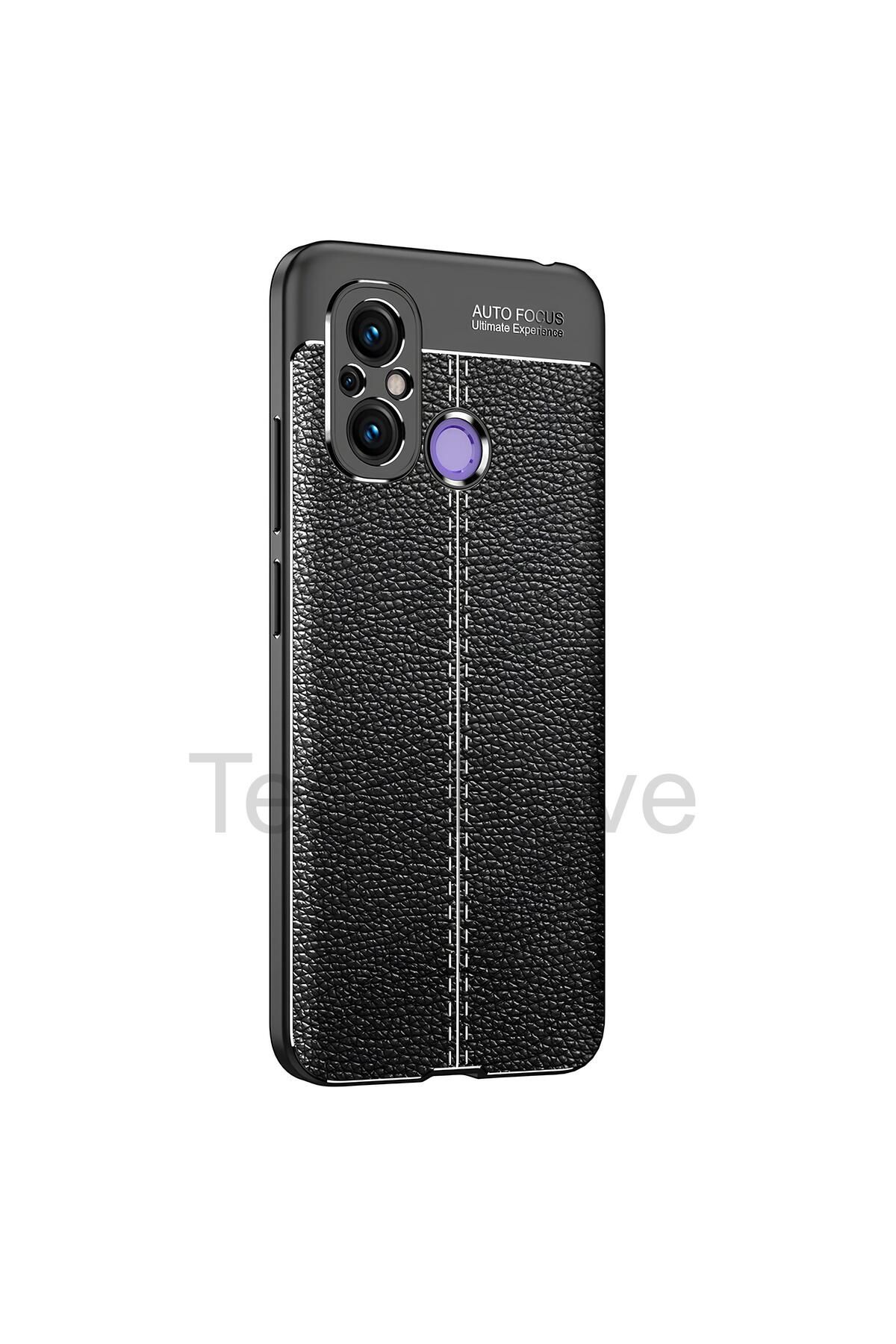 TechTrove Xiaomi Redmi 12C Kılıf Deri Extra Korumalı Slikon Kapak
