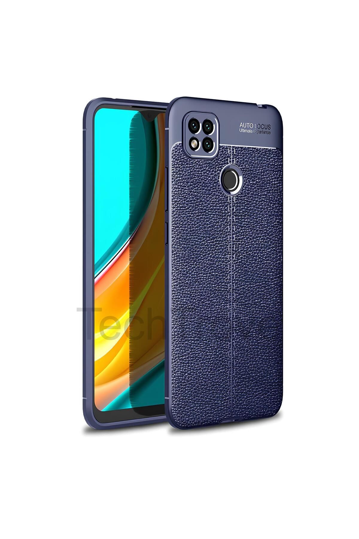 TechTrove Xiaomi Redmi 9C Kılıf Deri Extra Korumalı Slikon Kapak