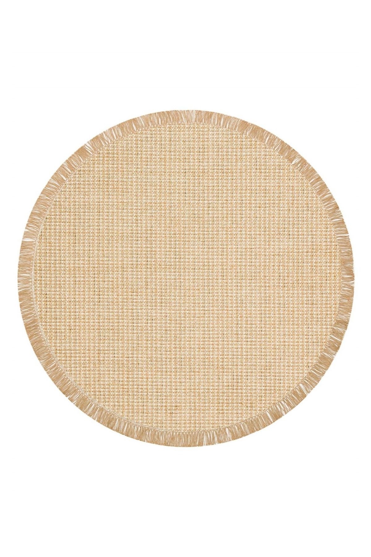 Eko Halı Eko Halı Brooklyn BRK 01 Natural Beige Yuvarlak Kilim