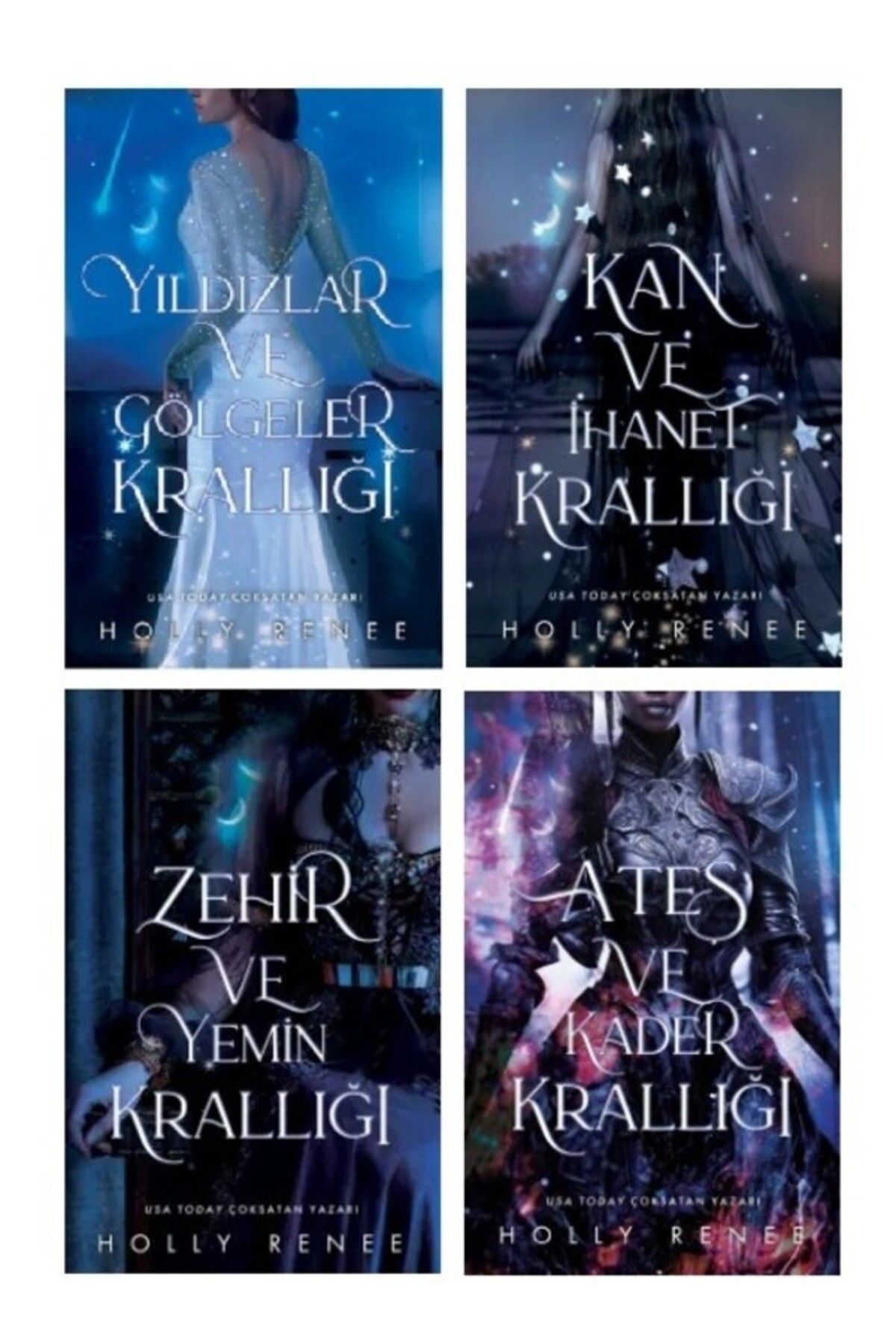 lapis kitap Yıldızsız Serisi 4 Kitap -Yıldızlar ve Gölgeler Krallığı-Zehir ve Yemin-Kan ve İhanet-Ateş ve Kader