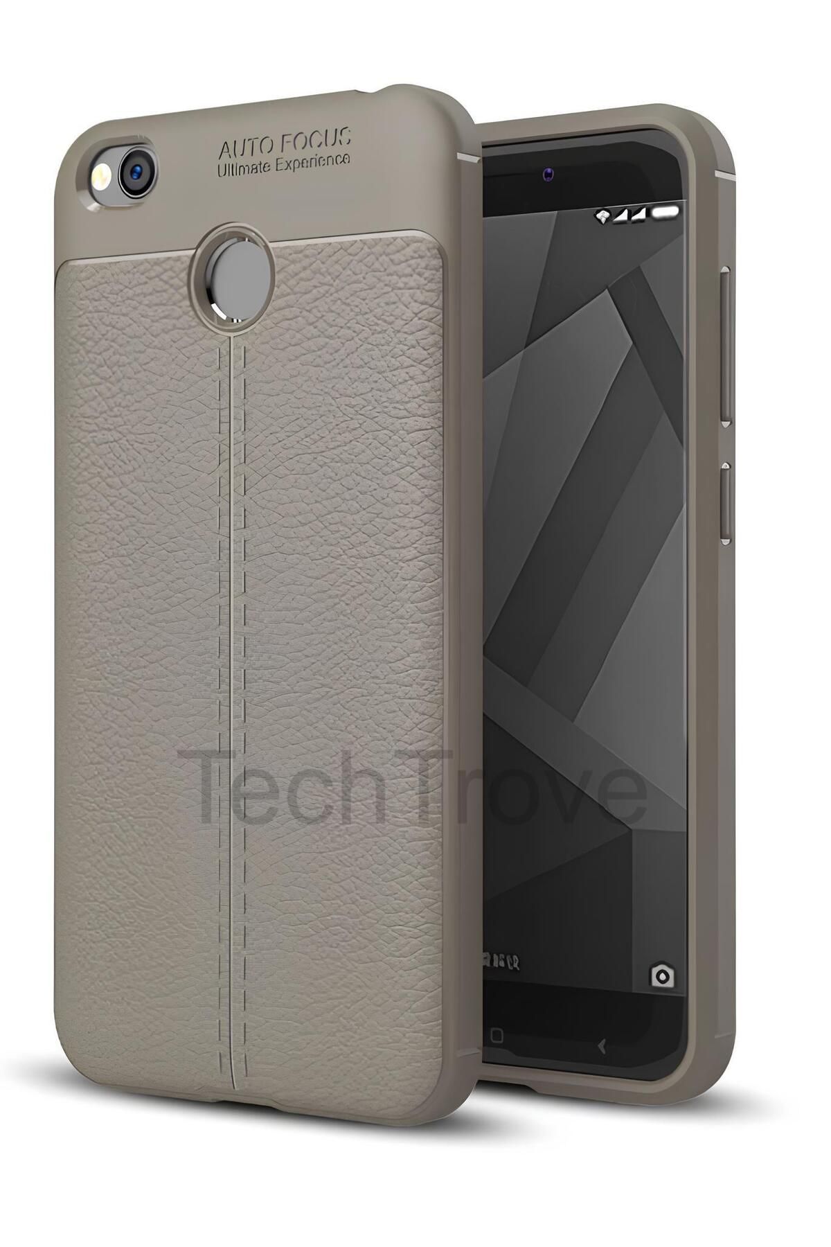 TechTrove Xiaomi Redmi 4x Kılıf Deri Extra Korumalı Slikon Kapak