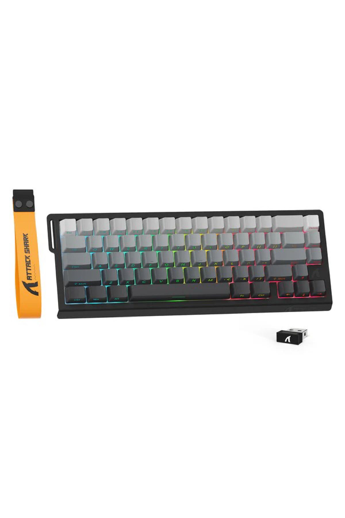 SiLabor X Attack Shark ATTACK SHARK X68PRO HE Wireless Kablosuz Rapid Trigger Snap Tap Hall Efect Keyboard Magnetic Switch