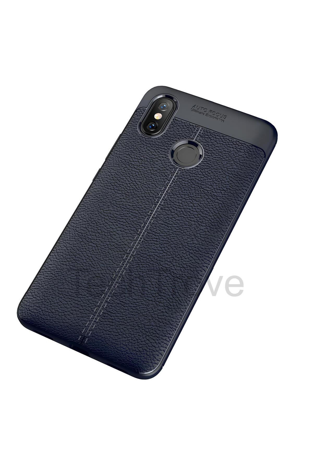 TechTrove Xiaomi Mi Max 3 Kılıf Deri Extra Korumalı Slikon Kapak